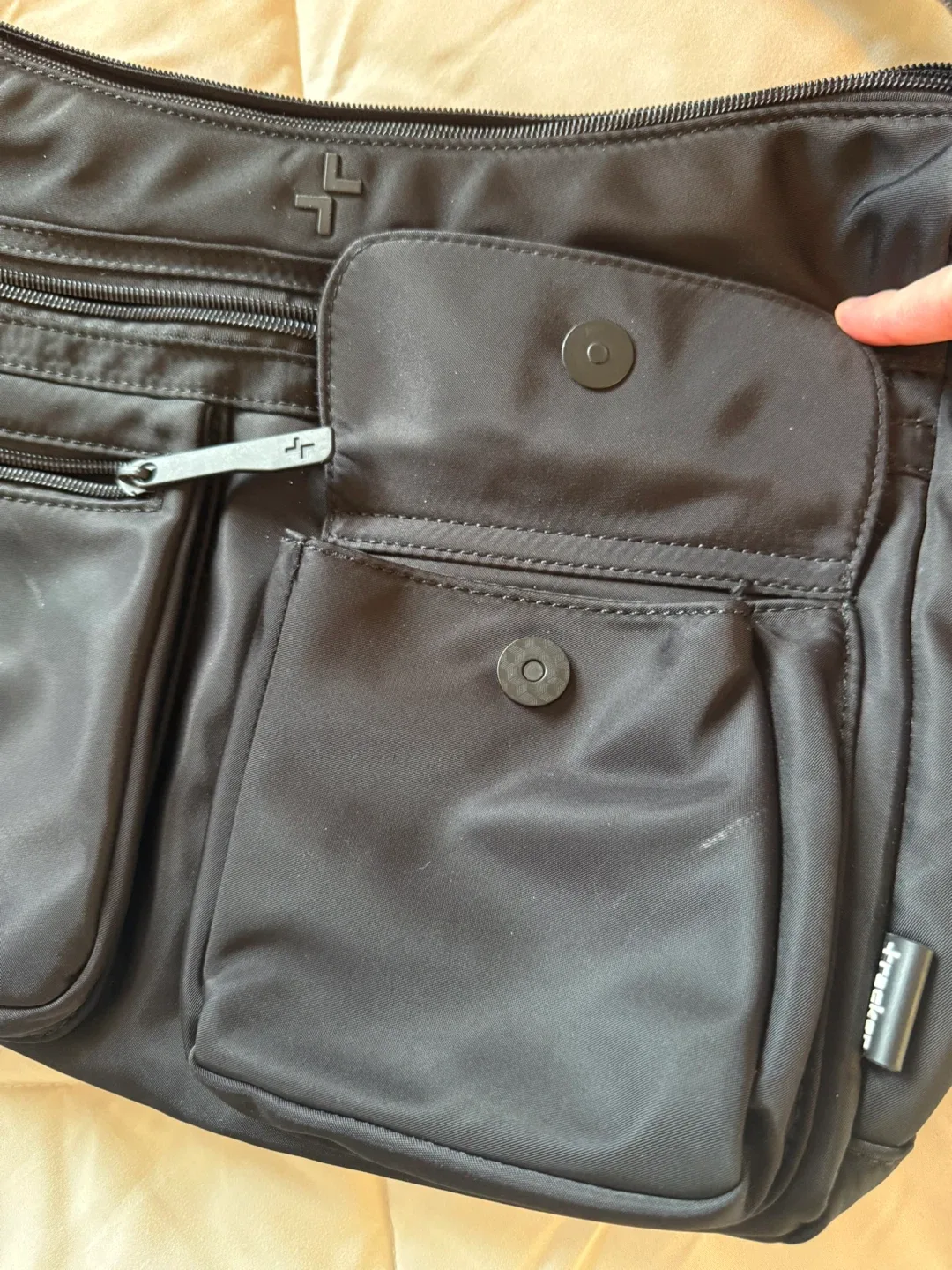 Tracker Black Nylon Crossbody Bag/Purse image indicator(3)