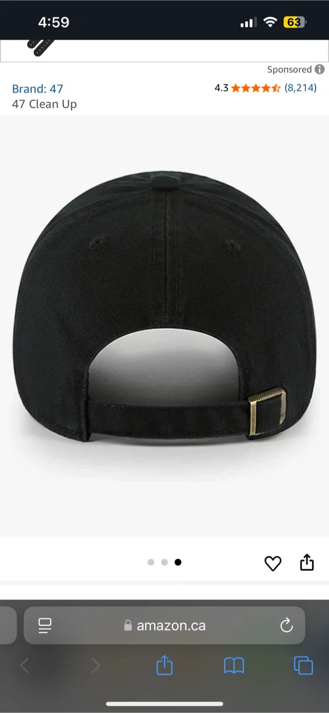 47 Brand LA Dodgers Clean Up Cap - Black/Blue image indicator(2)