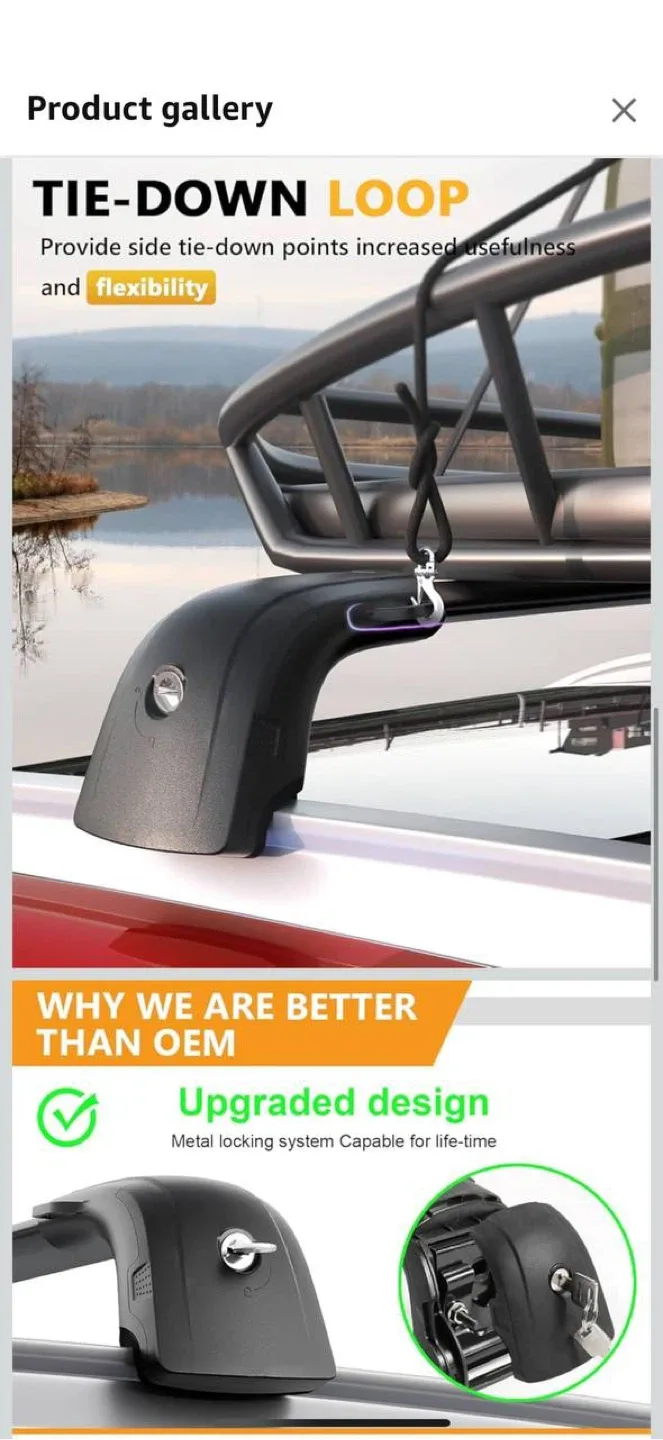 Tuyoung Roof Rack Cross Bars for Volvo XC90 (2016–2025) image indicator(4)