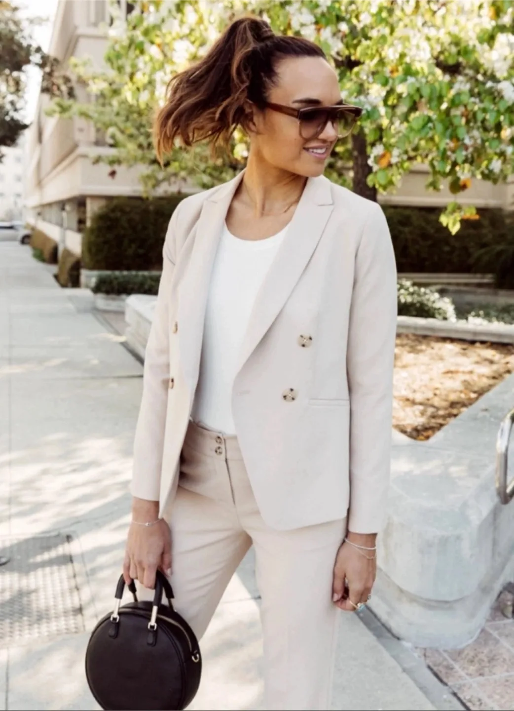 Talbots Round Black Leather Crossbody Bag image indicator(9)