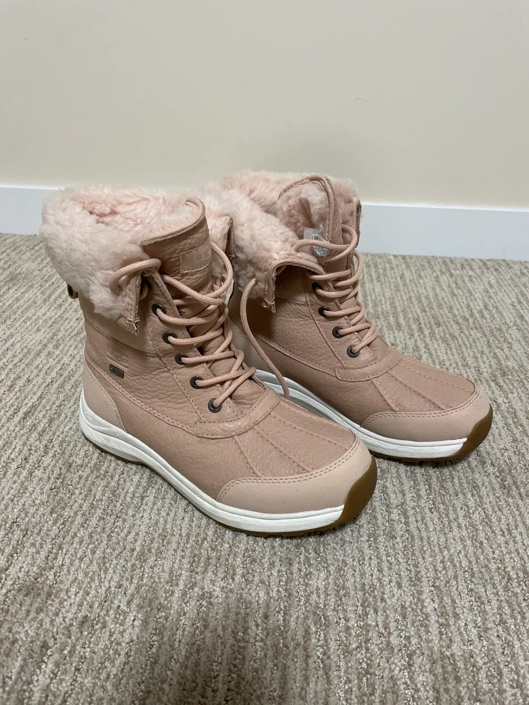 UGG Adirondack III Pink Boots - Women's Size 8 thumbnail