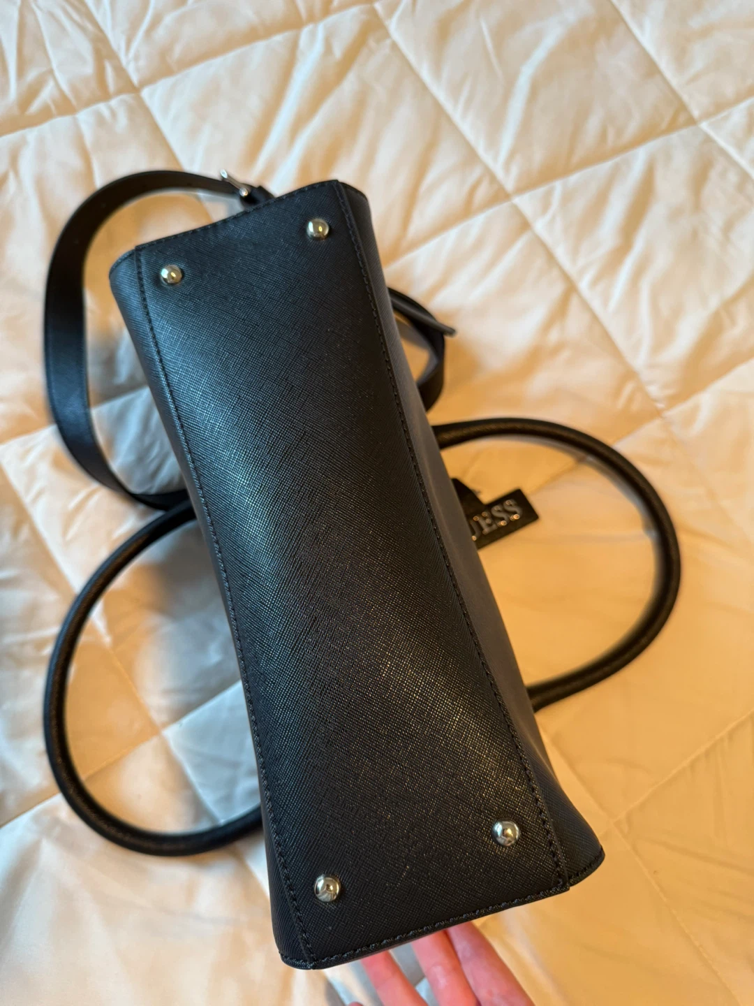 Guess Black Structured Satchel Bag – Top Handle & Crossbody - photo 5
