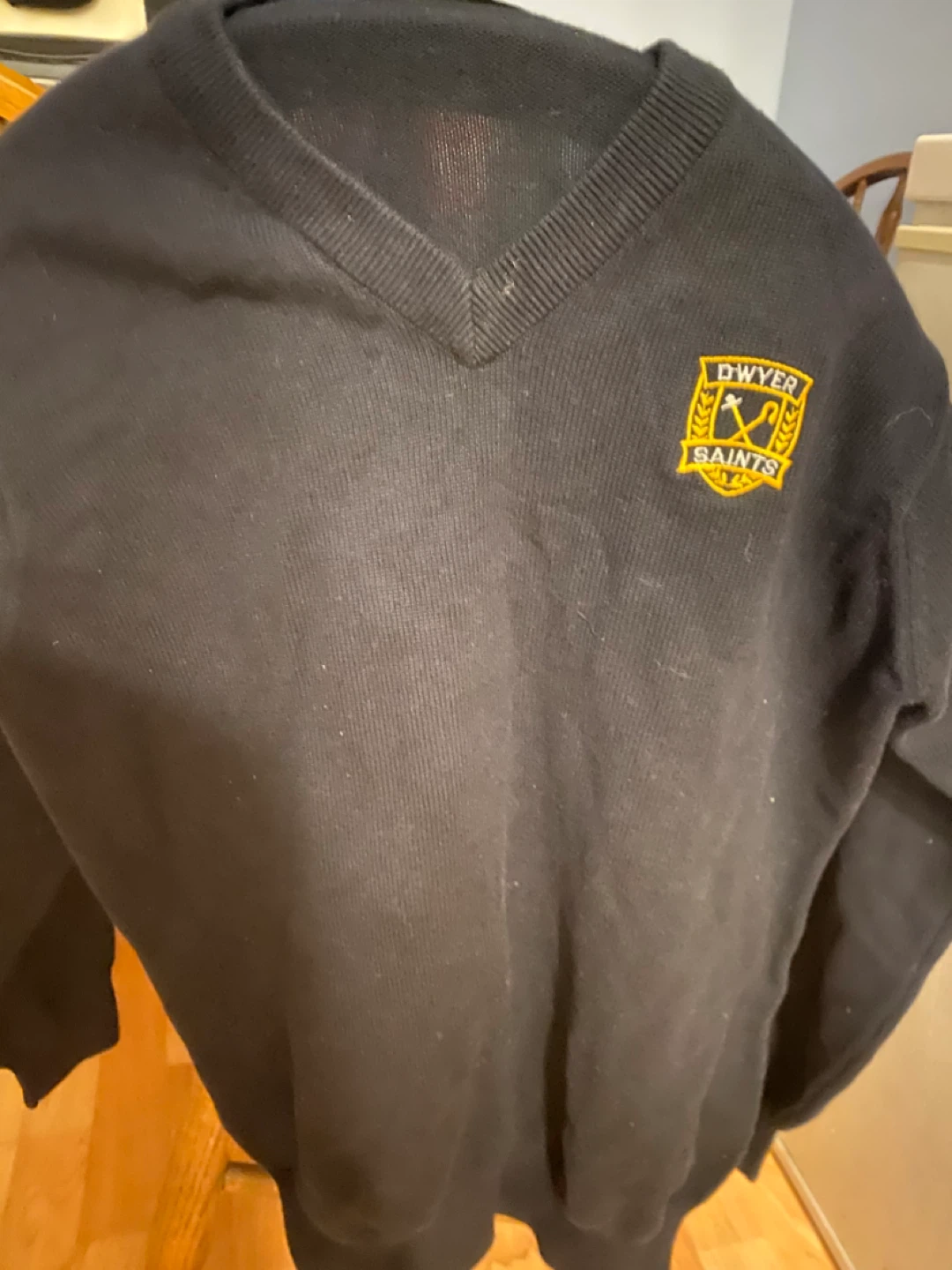 Dwyer Saints Black V-Neck Sweater - Great Condition! - photo 2