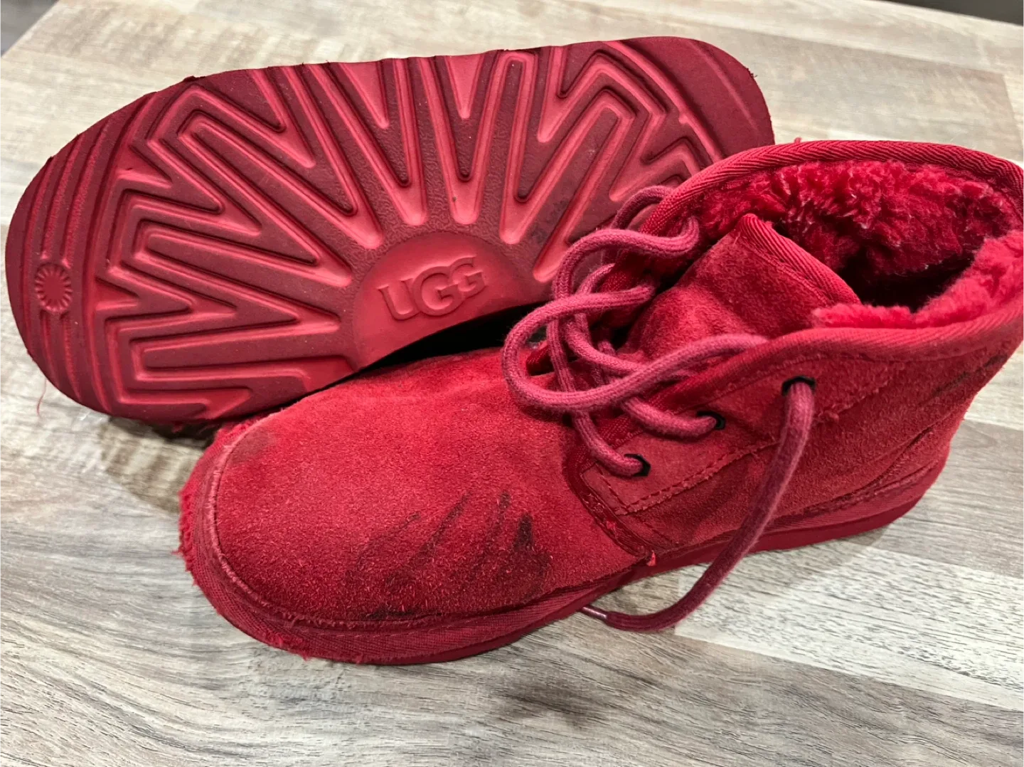 UGG Red Suede Chukka Boots image indicator(4)