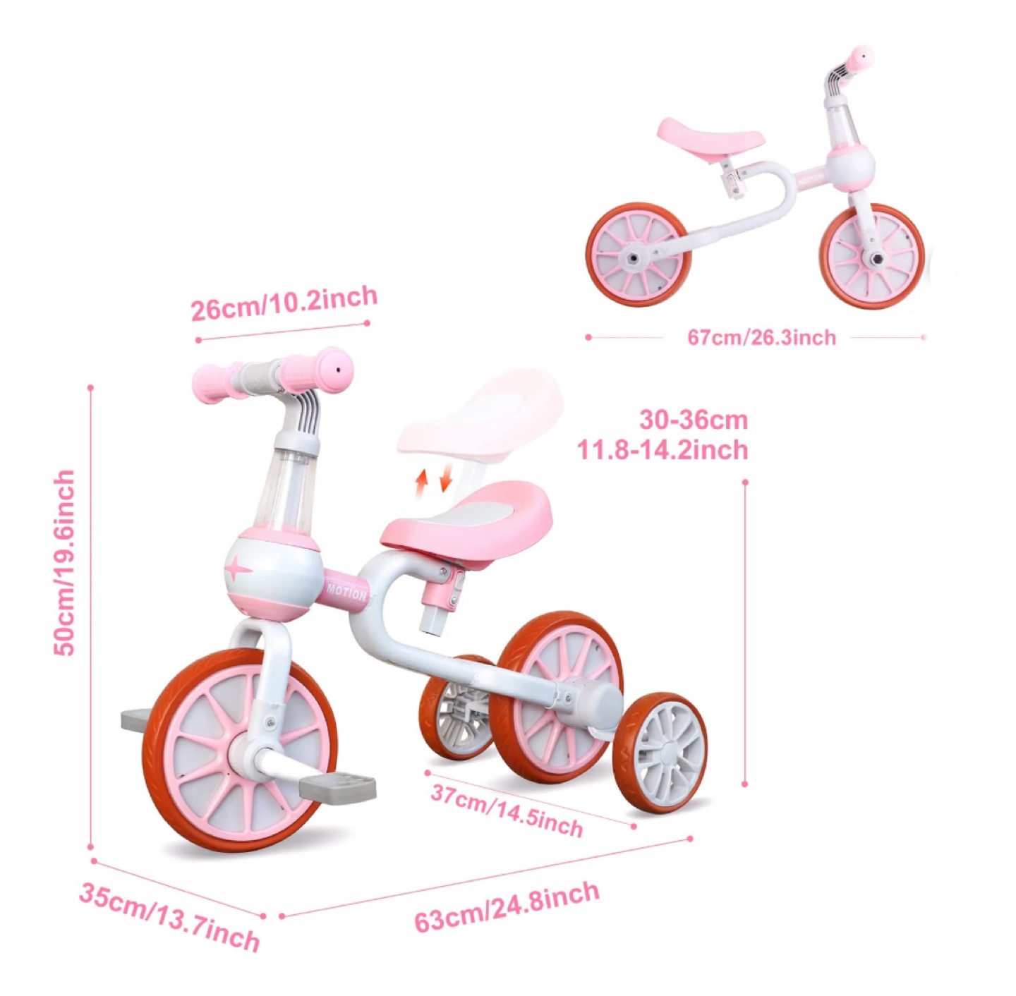 3 i1 Toddler Bike for 2-4 Year Old Girl - photo 2