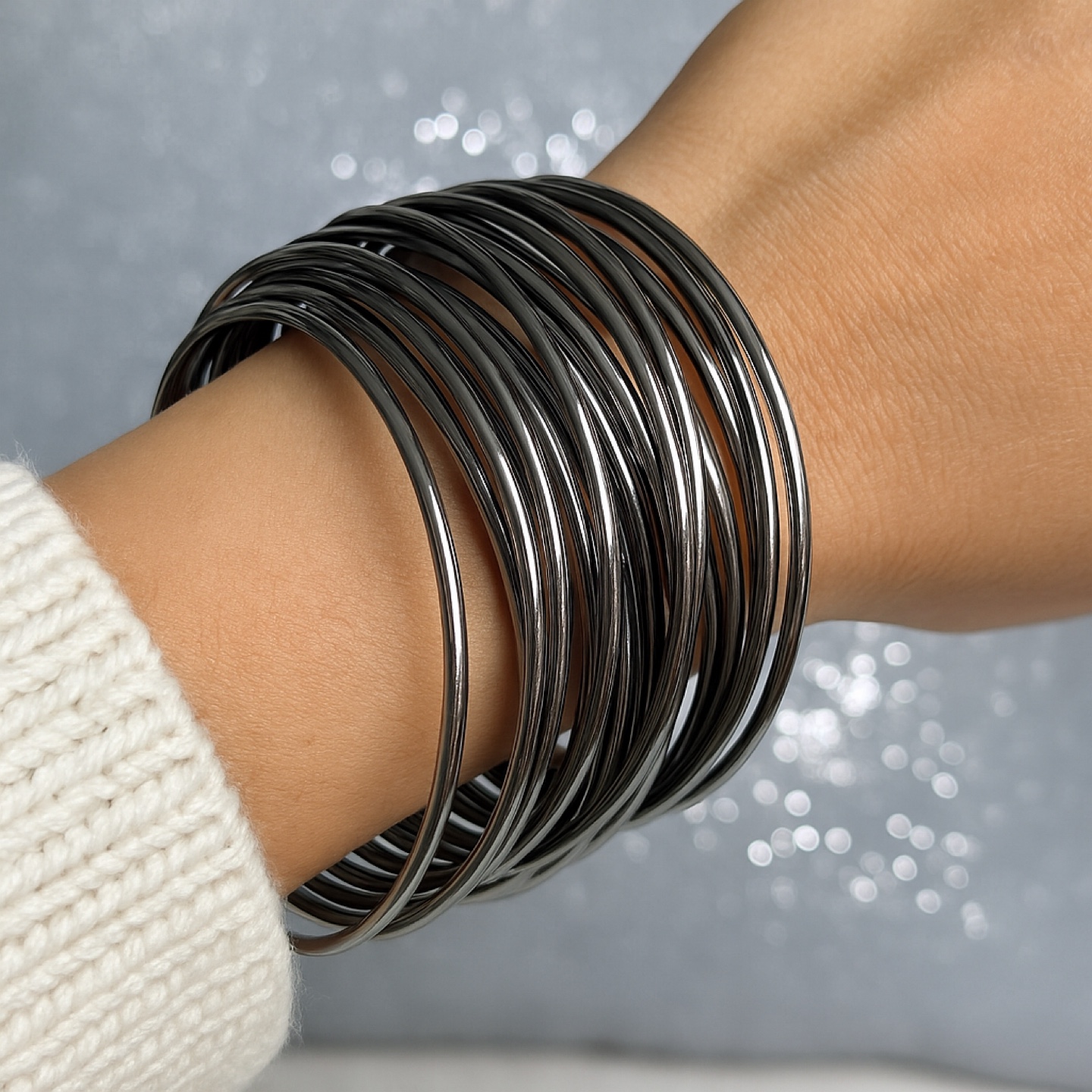 Silver Tone Bangle Bracelets