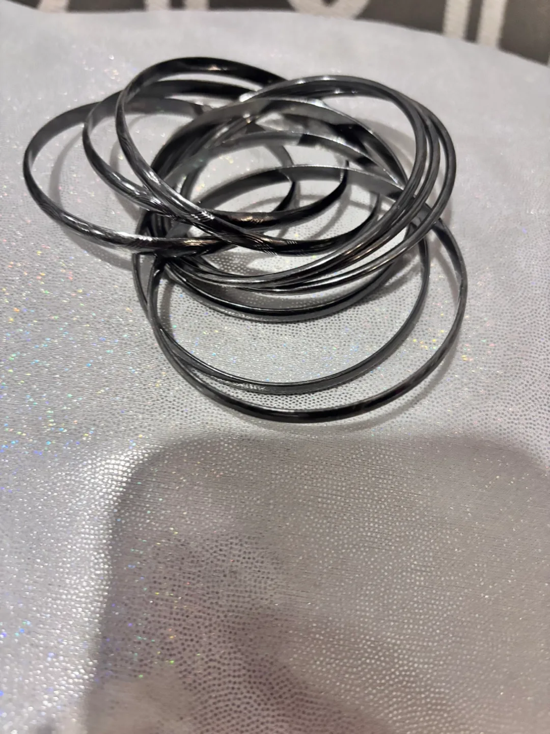 Silver Tone Bangle Bracelets image indicator(2)