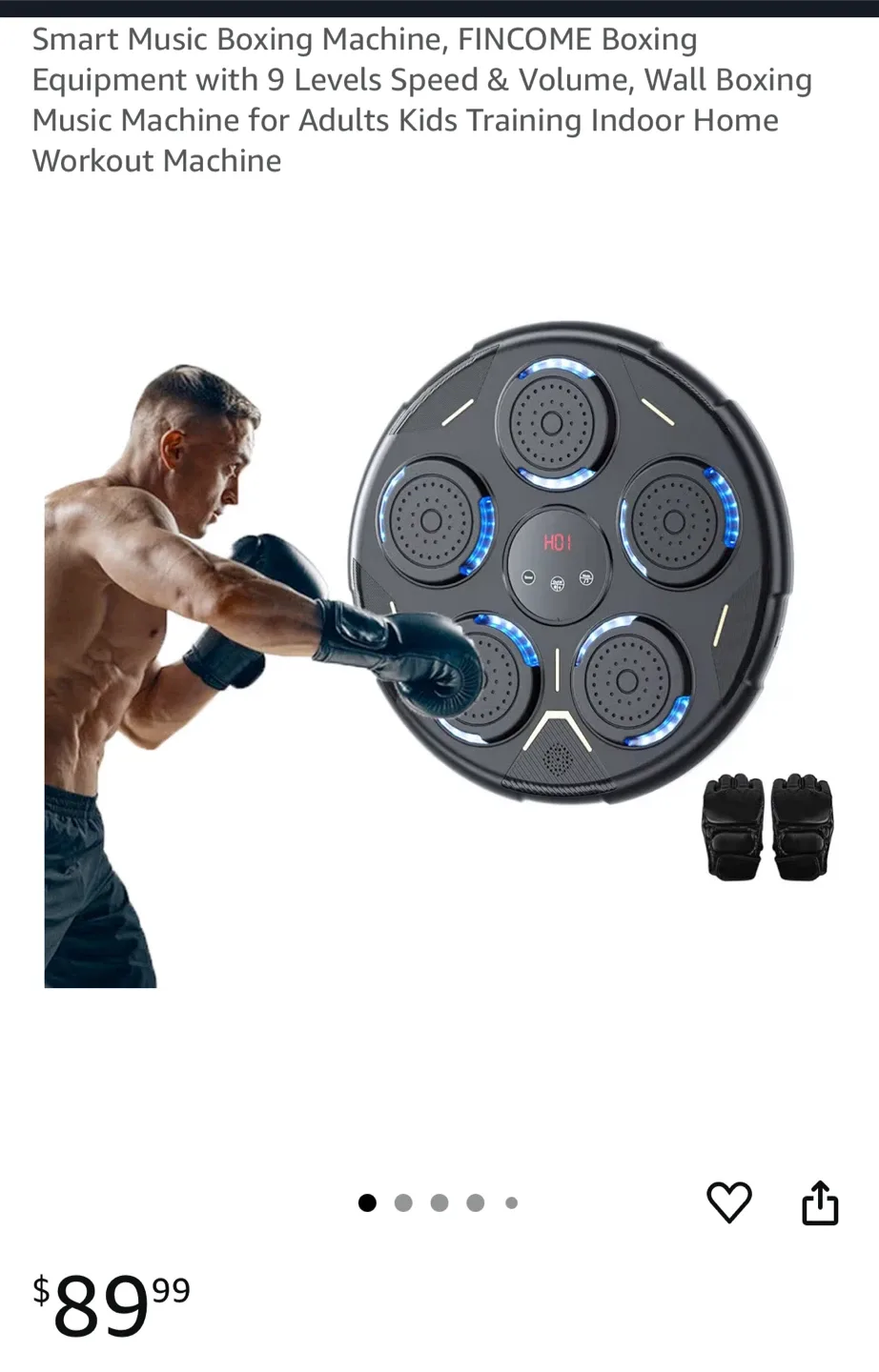 NEW Intelligent Music Boxing Target with Gloves thumbnail