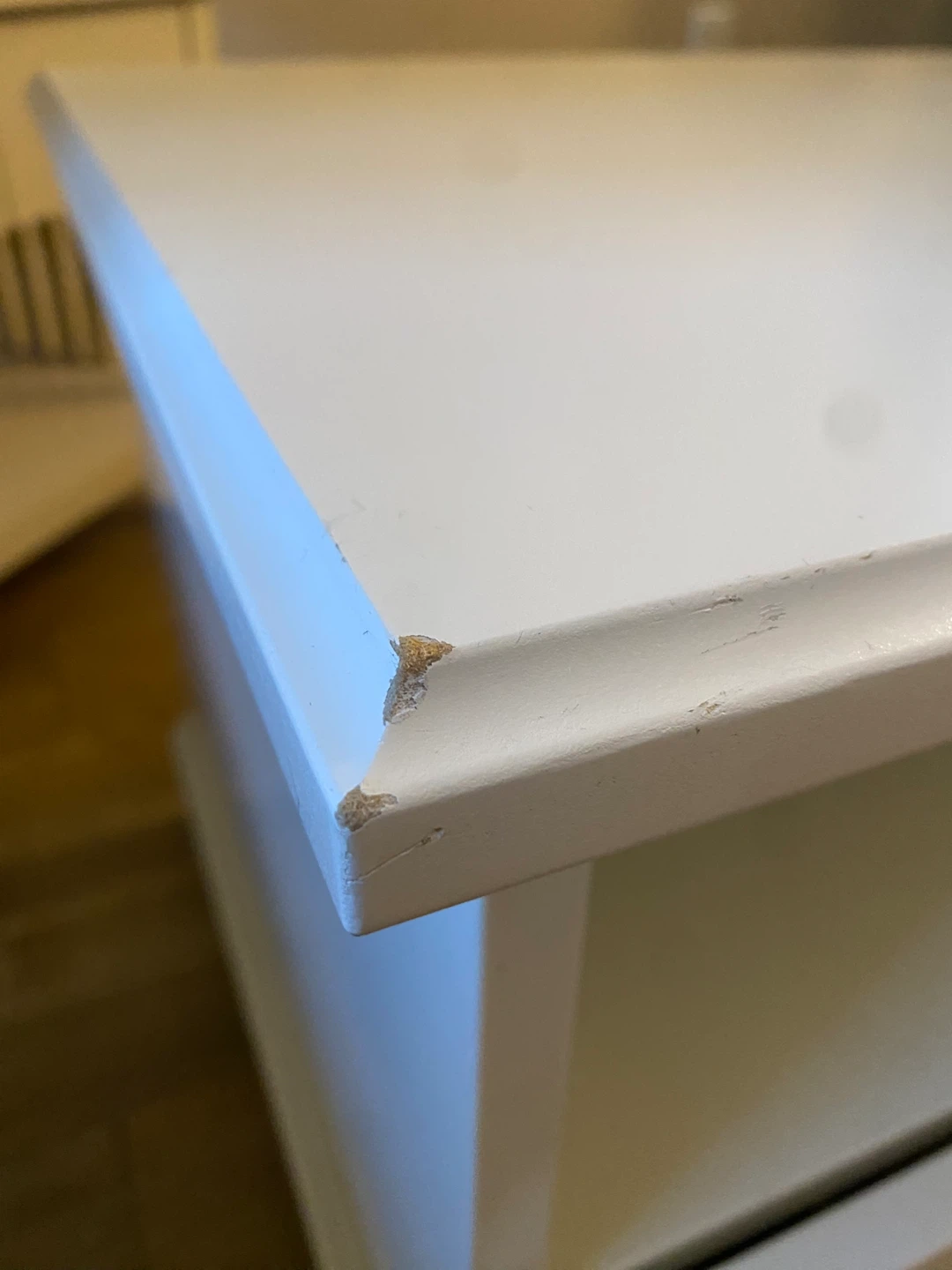 White TV Stand - 20 inches deep - photo 4