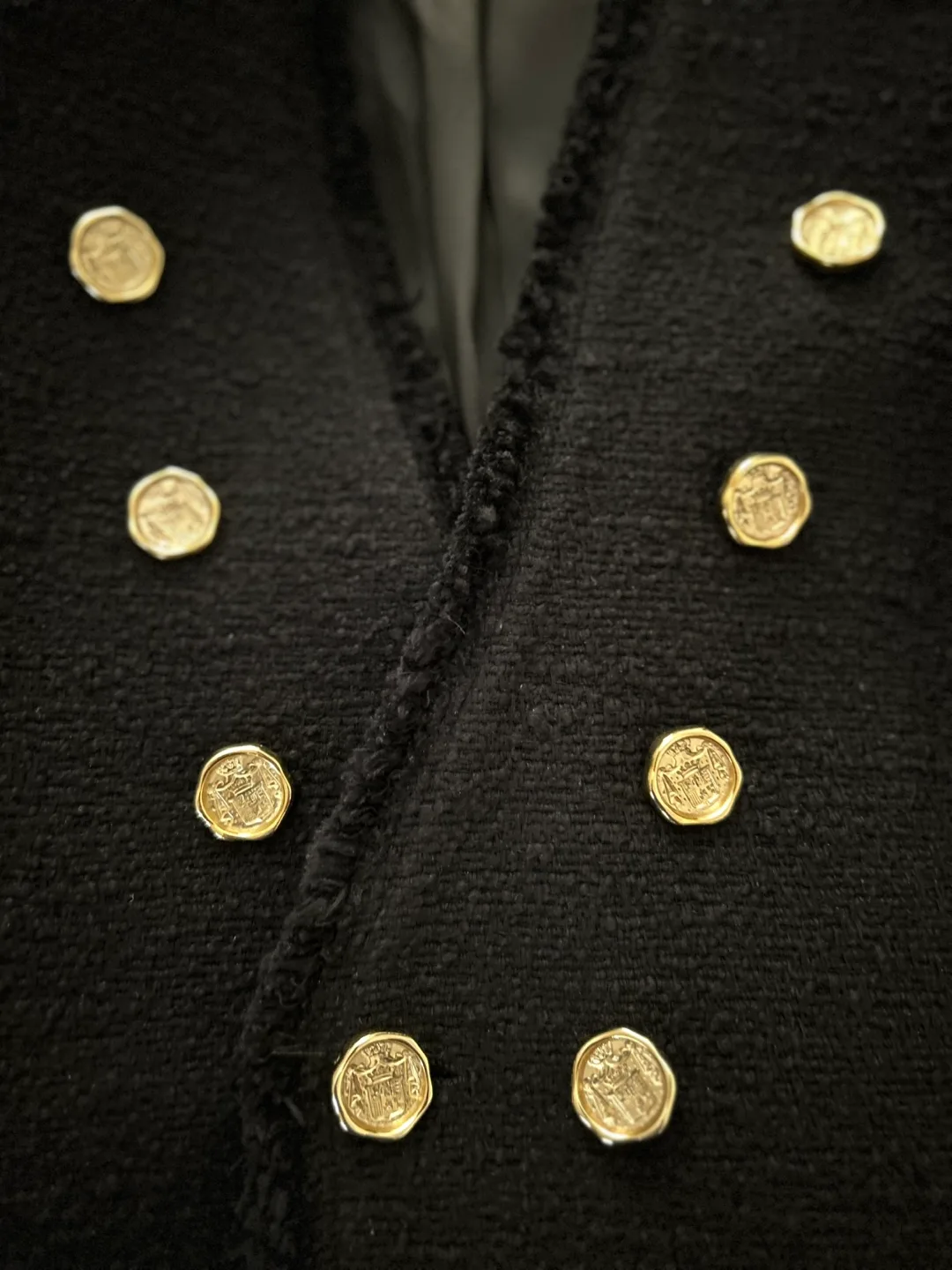 ZARA Black Tweed Blazer - Brand New! image indicator(3)