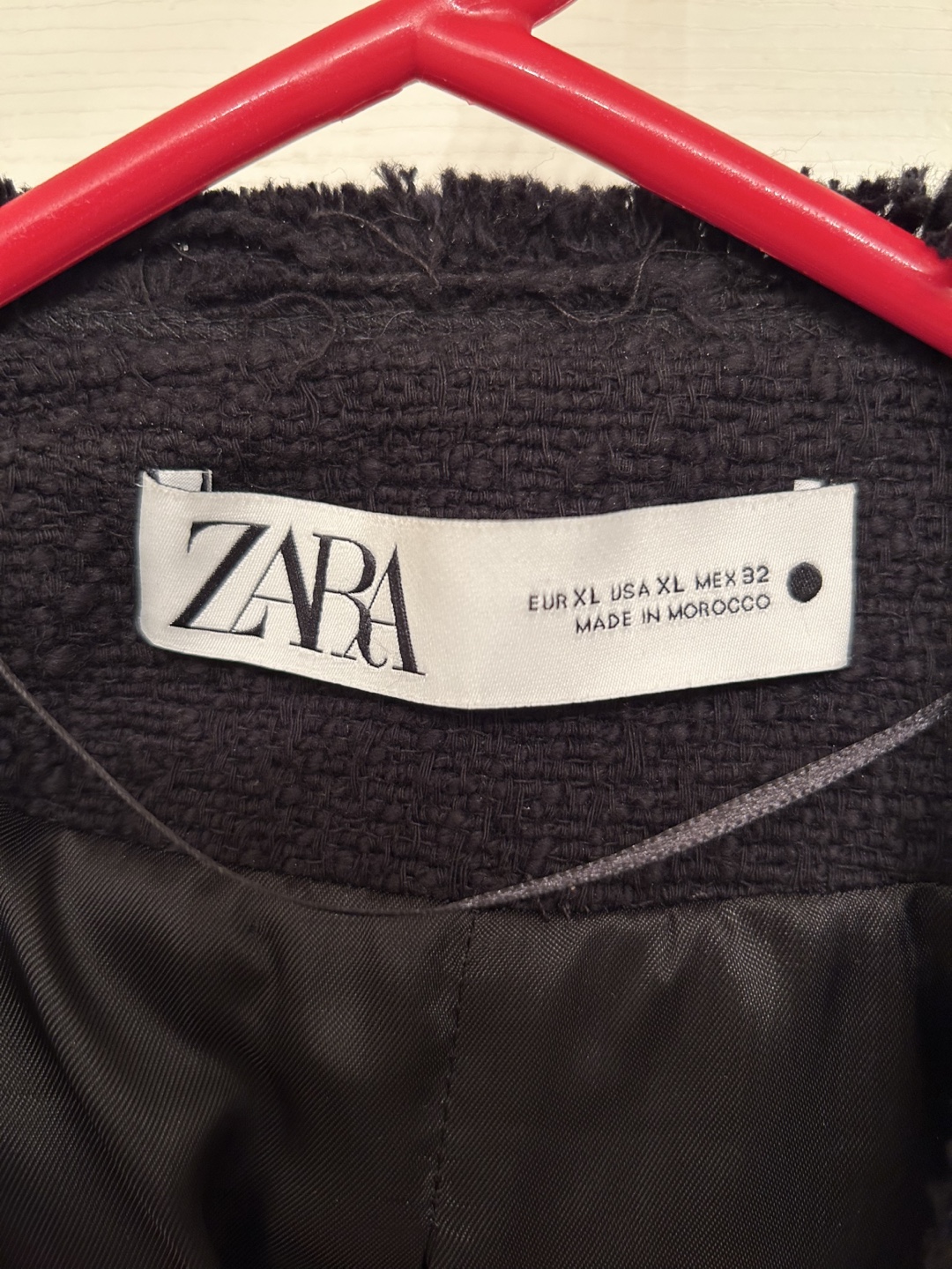 ZARA Black Tweed Blazer - Brand New! - photo 4