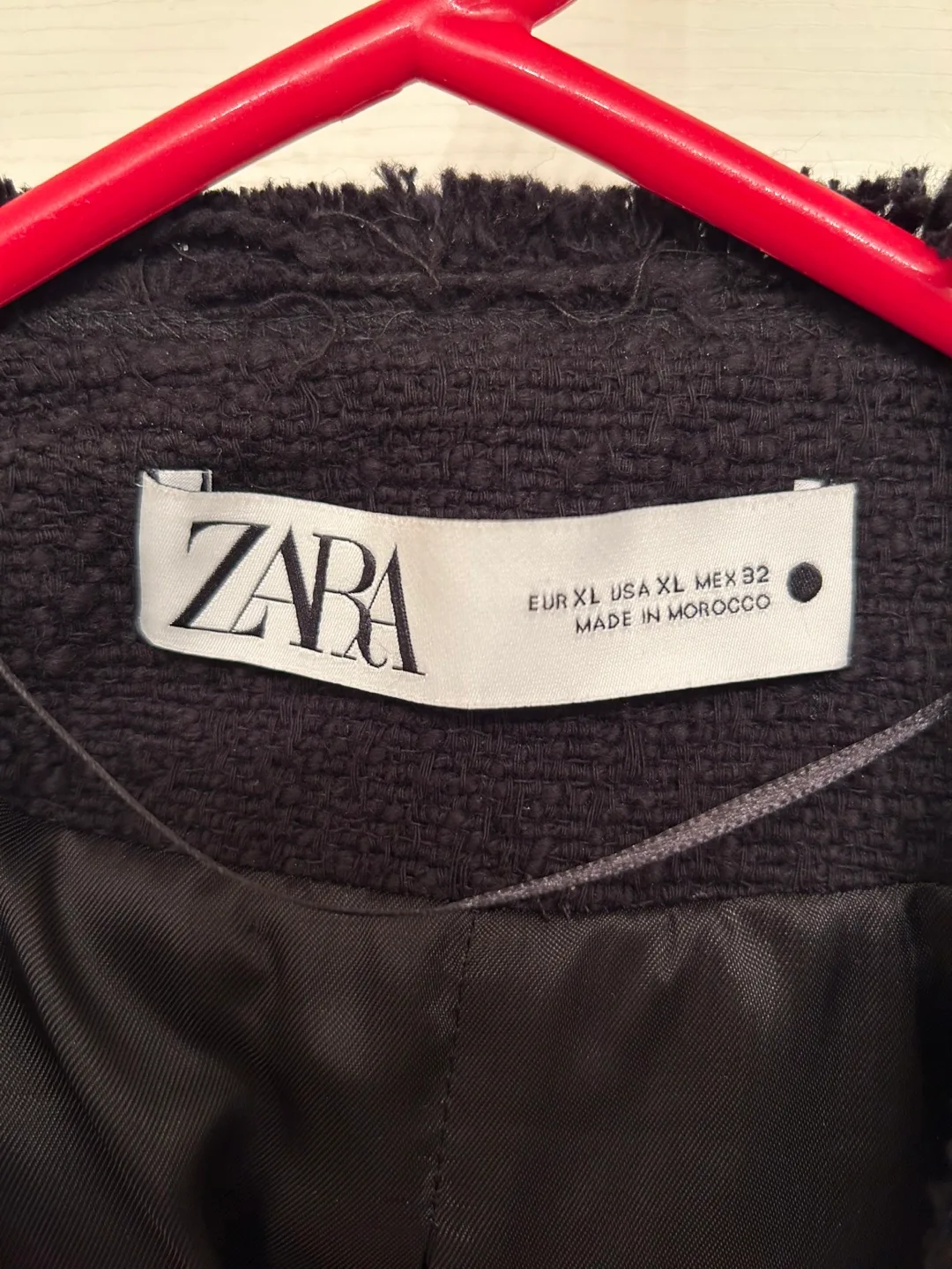 ZARA Black Tweed Blazer - Brand New! image indicator(4)