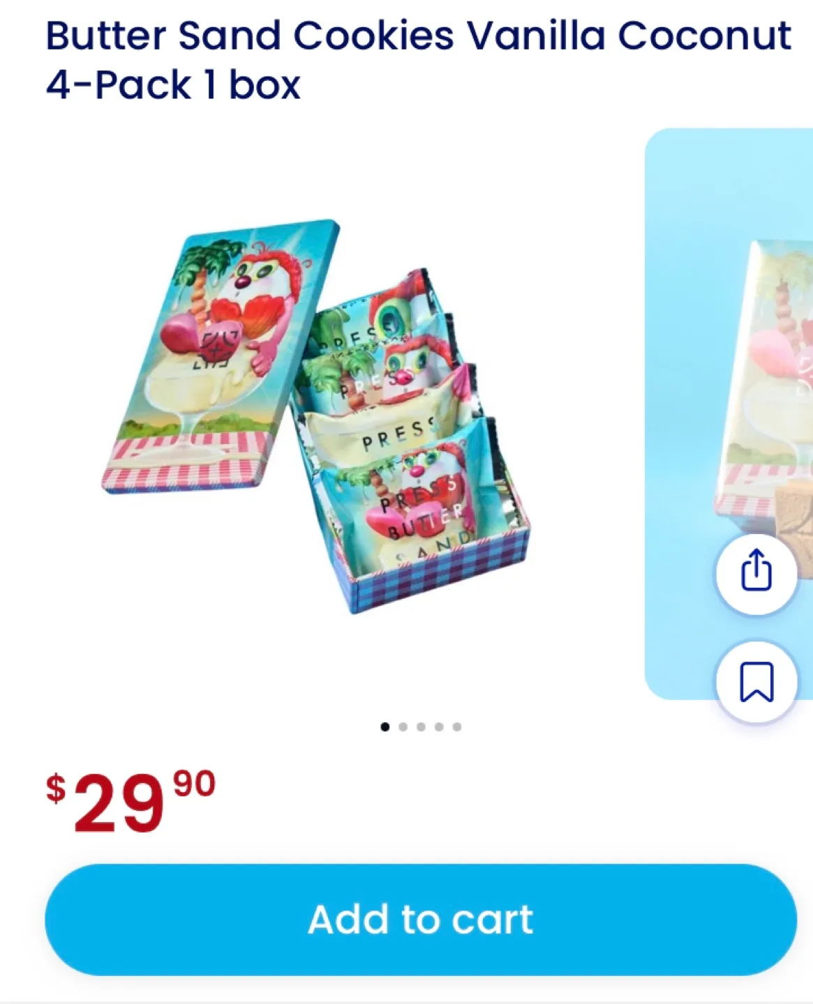 ✨NEW “Press Butter Sand” Japanese Cookies- Vanilla Coconut image indicator(10)