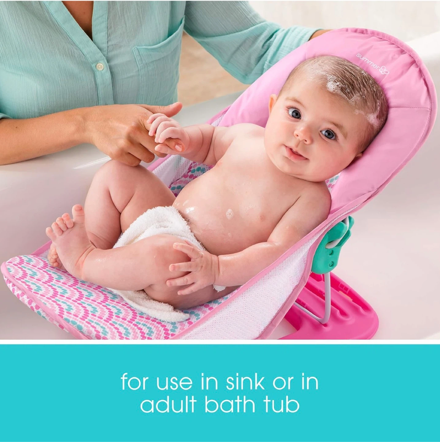 Summer Infant Deluxe Baby Bather - Bubble Waves - photo 3