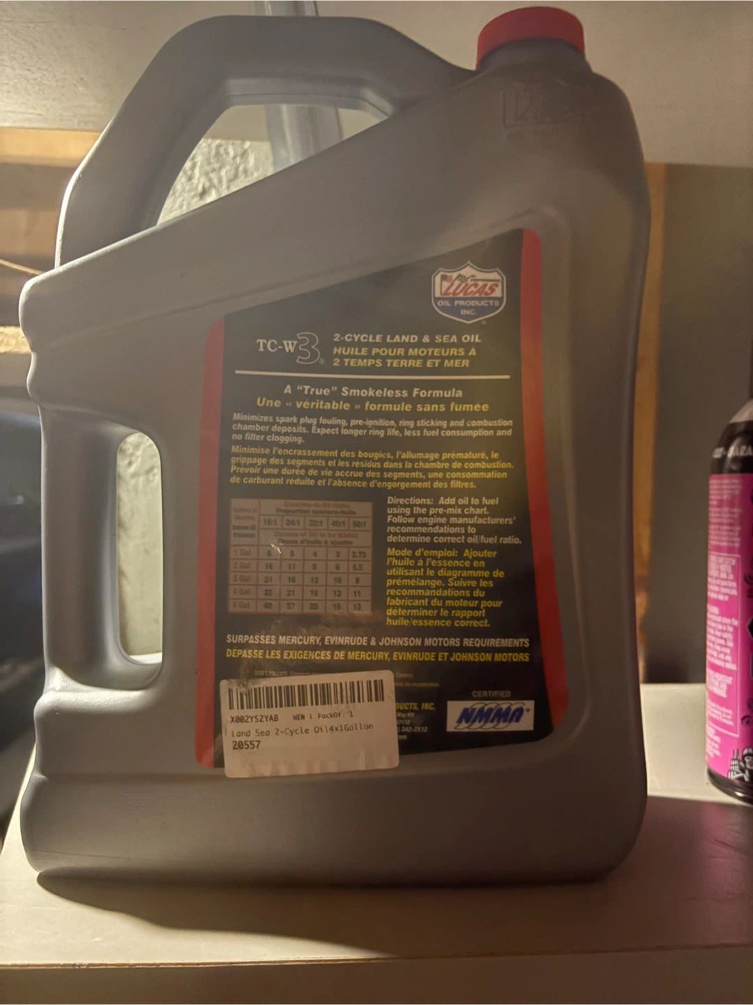 Lucas Semi-Synthetic 2-Cycle Land & Sea Oil - 1 Gallon - photo 2