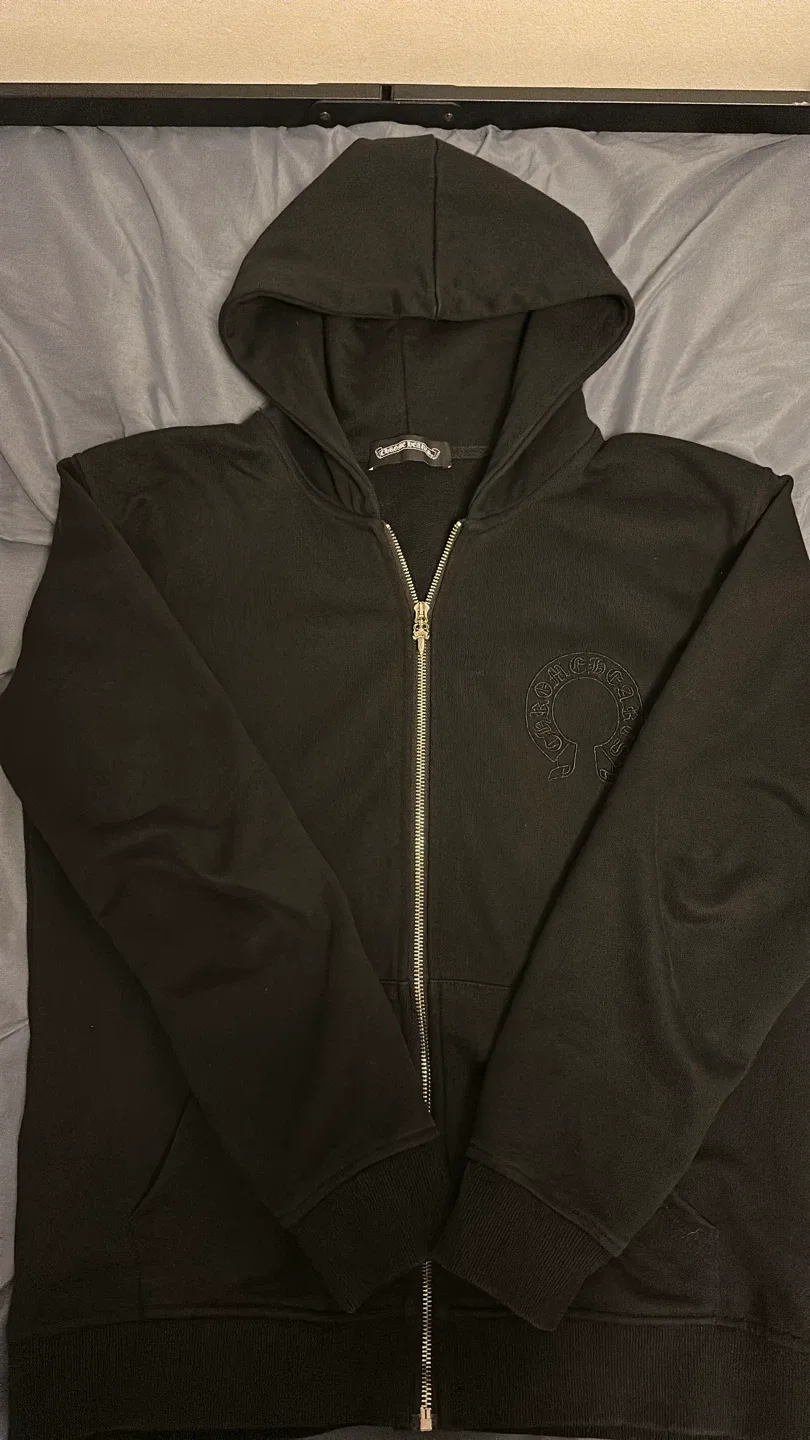 Chrome Hearts Black Zip-Up Hoodie image indicator(3)