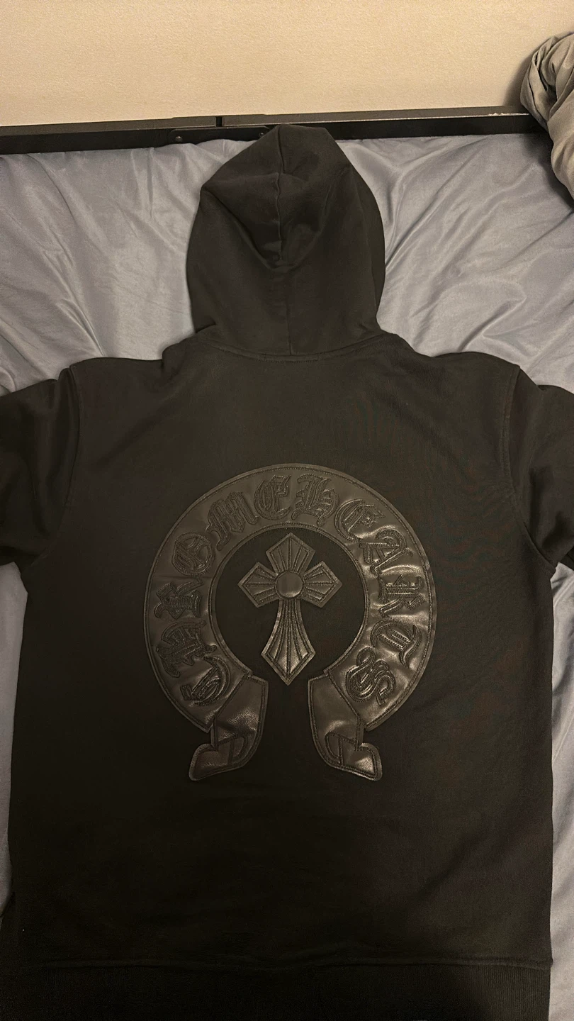 Chrome Hearts Black Zip-Up Hoodie - photo 2