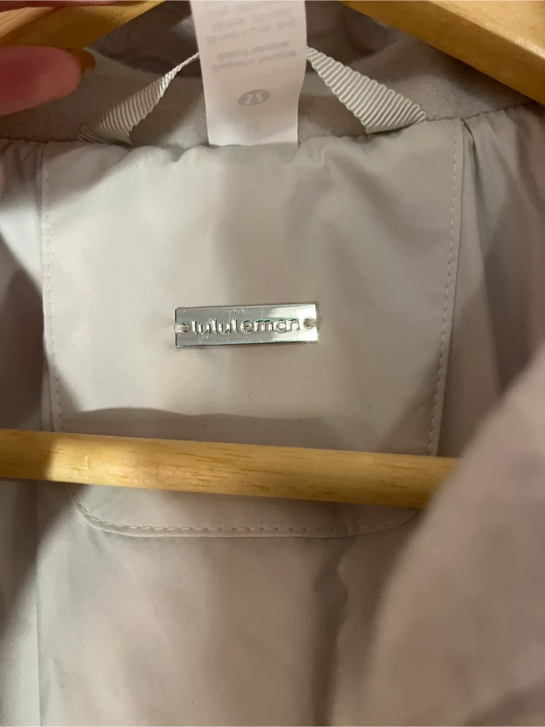 Lululemon Relaxed-Fit Zip-Front Wool Coat - Bone, Size M image indicator(5)