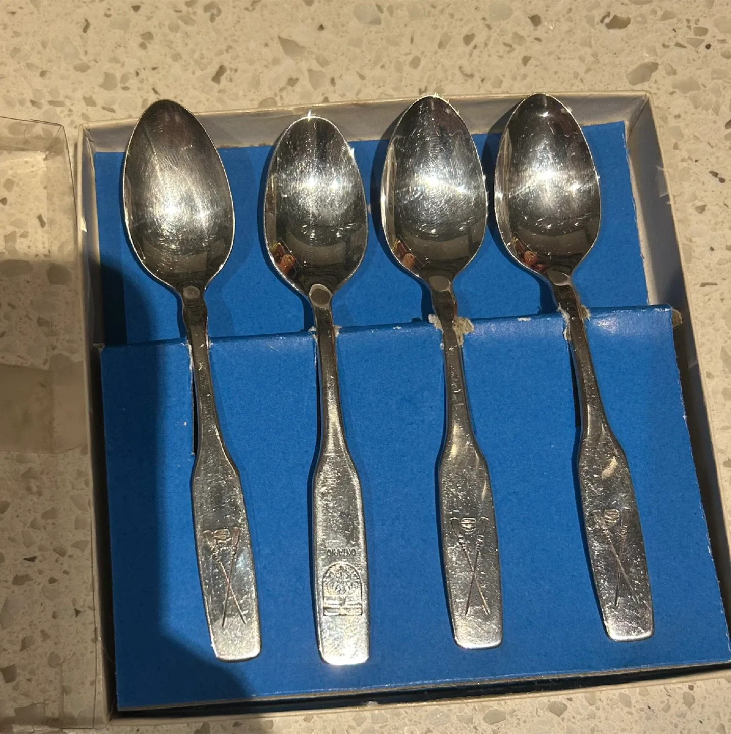 Vintage Oneida LTD Silver Plated Spoons - Set of 4 thumbnail