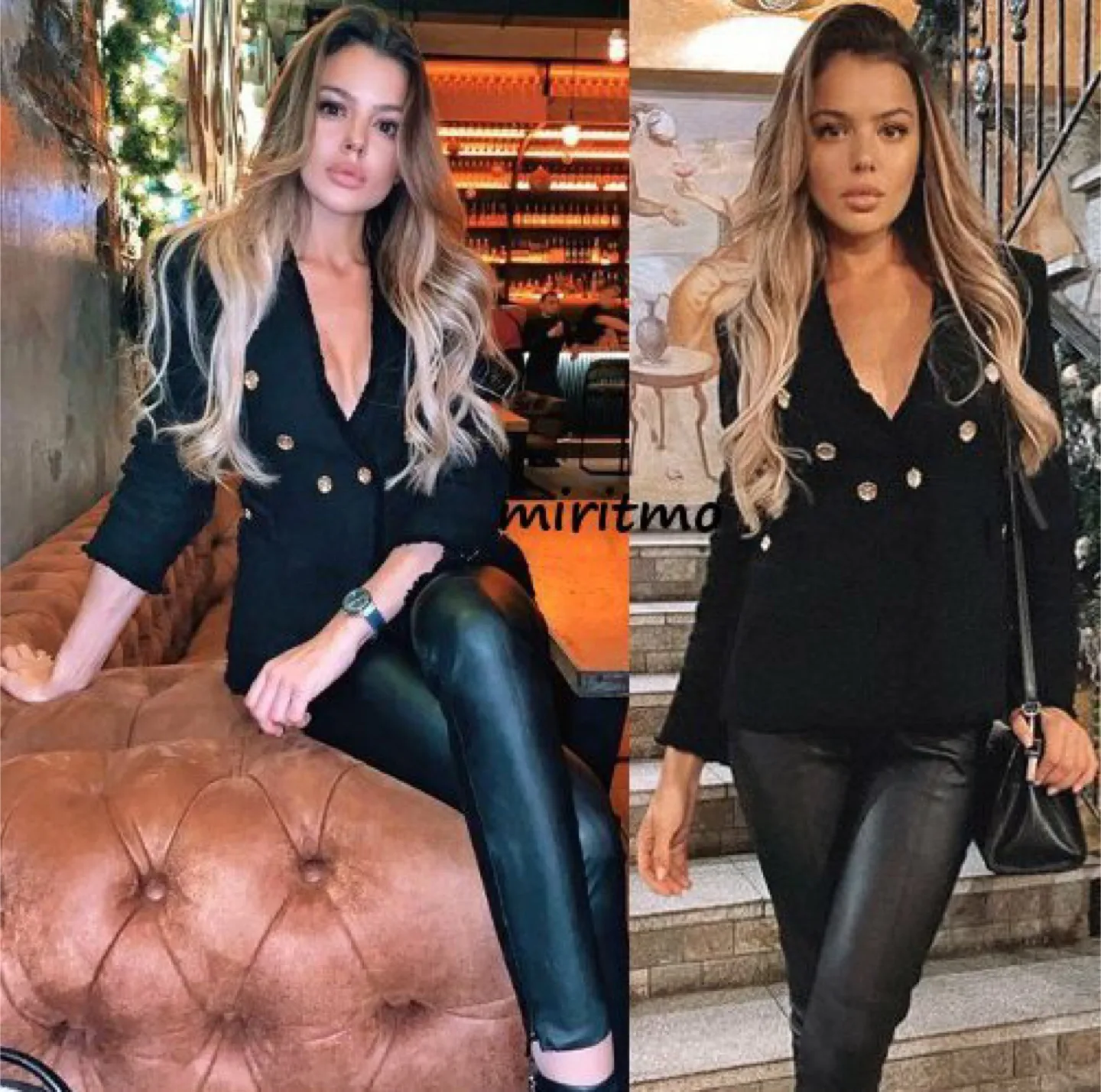 ZARA Black Tweed Blazer - Brand New! image indicator(7)