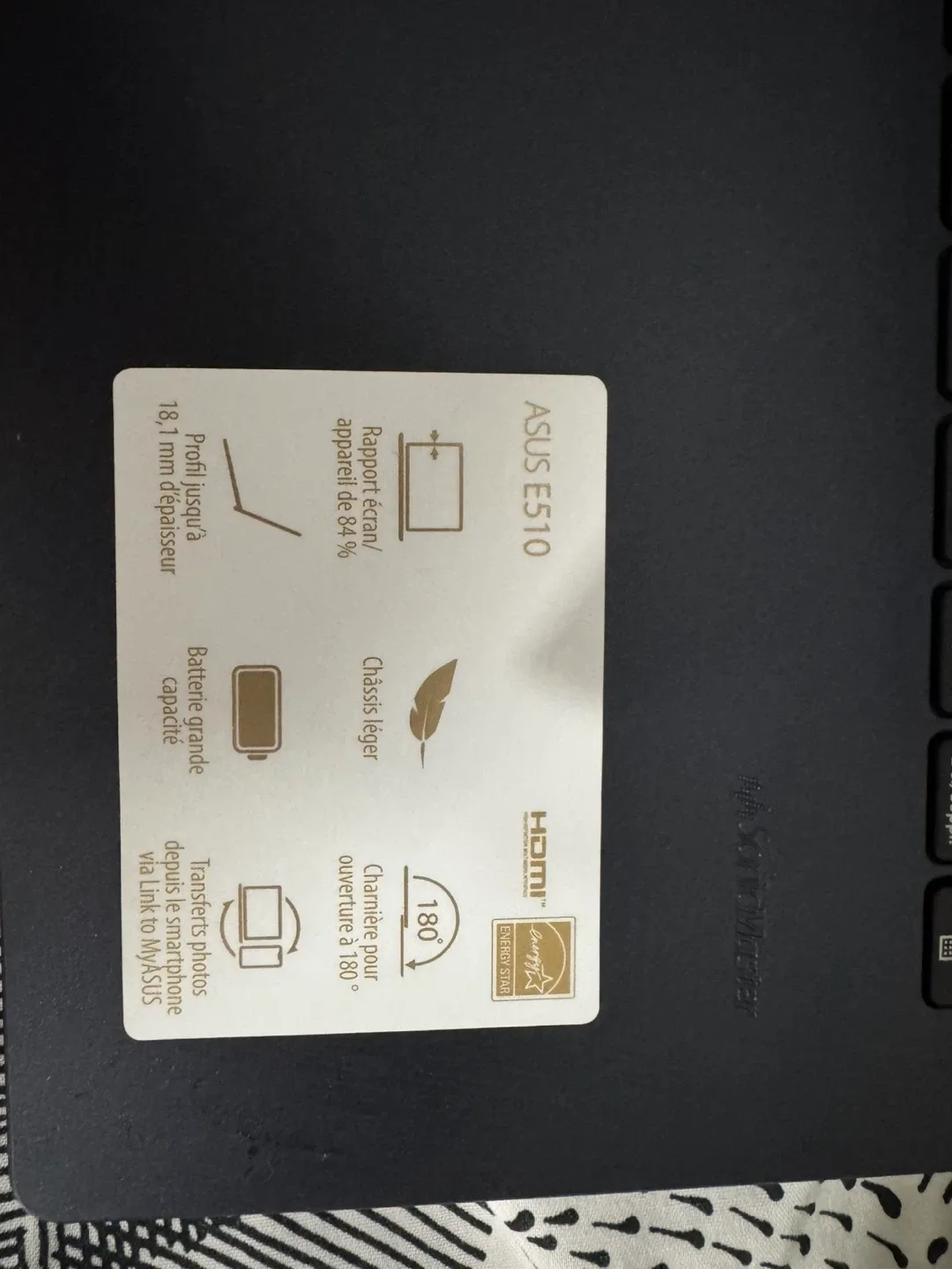 Asus E510 Laptop with Charger & Mouse image indicator(5)