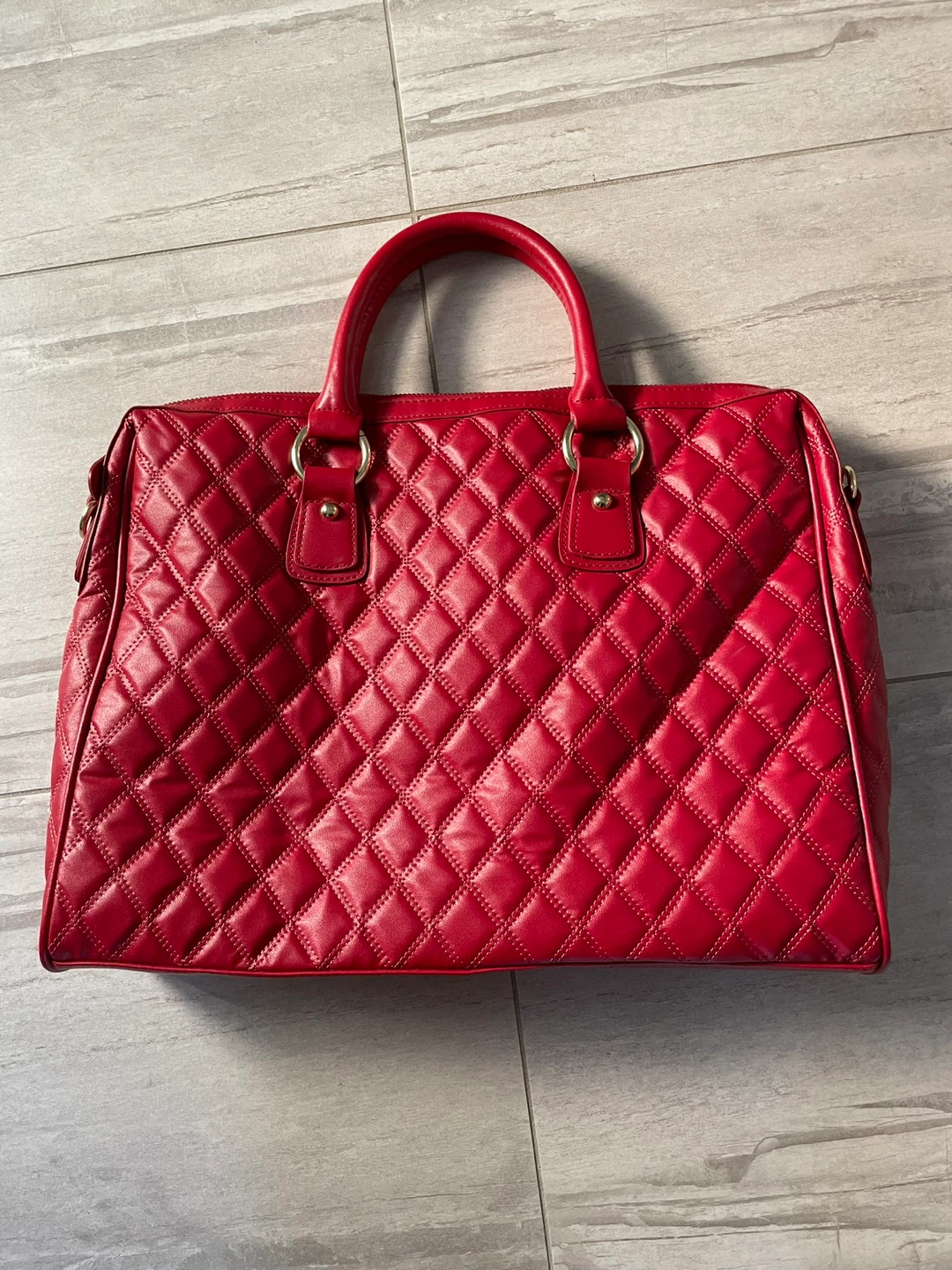 Red Quilted Handbag