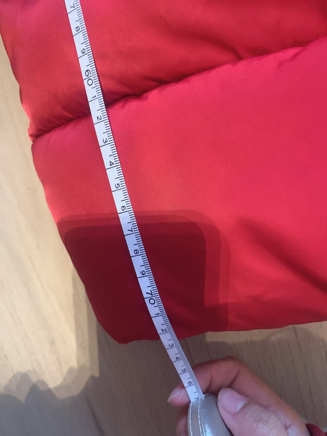 Zara TRF Outerwear Red Puffer Jacket - Size S image indicator(7)