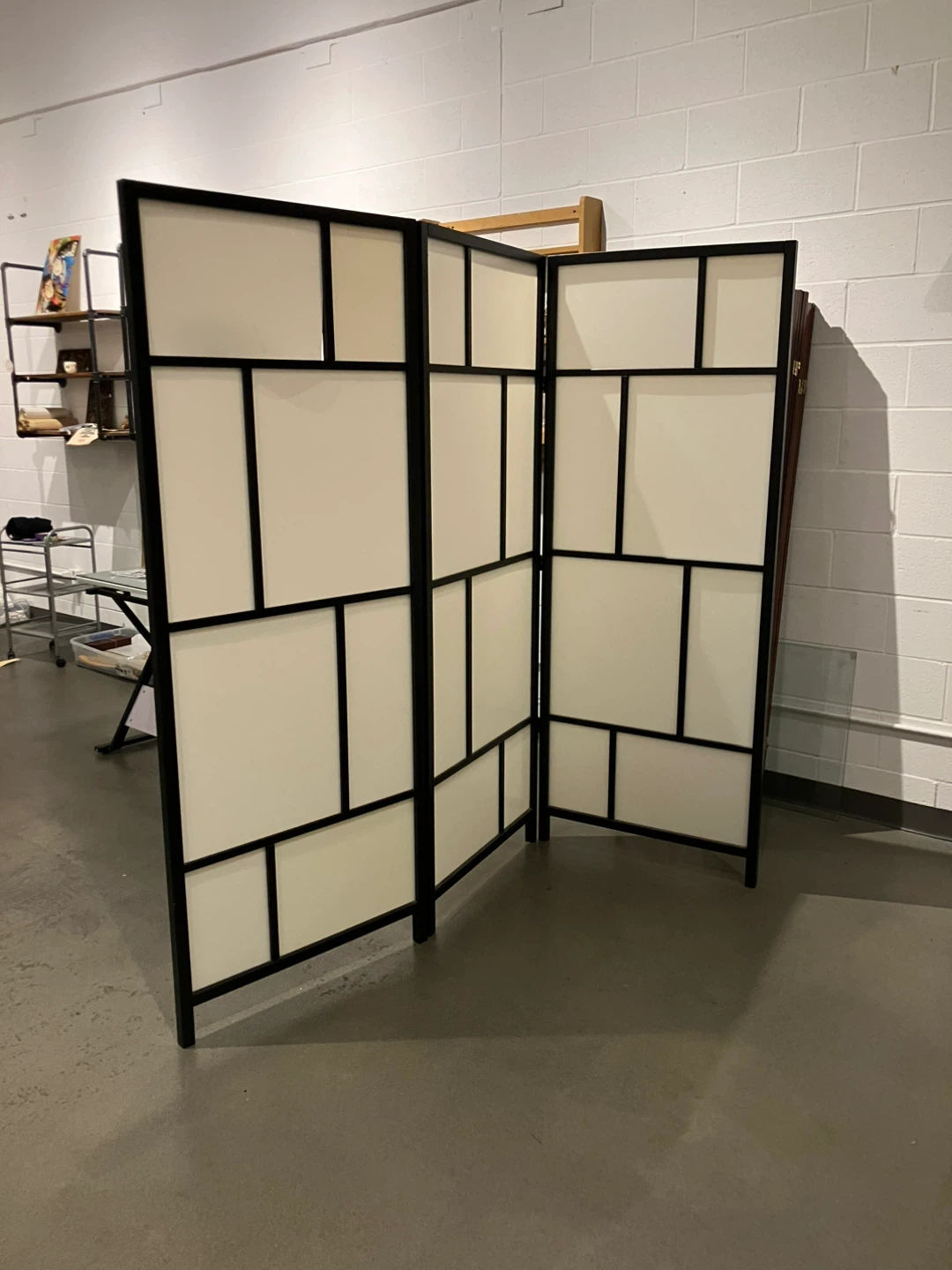 Modern Black Room Divider Screen - photo 2