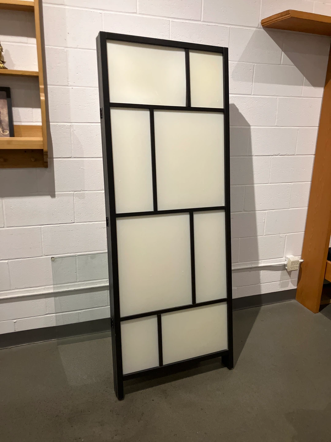 Modern Black Room Divider Screen