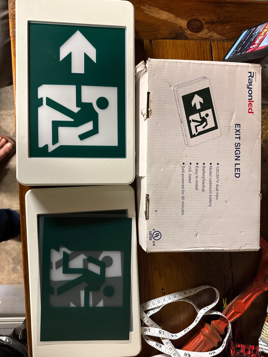 Rayonled Exit Sign LED - New in Box! - photo 2