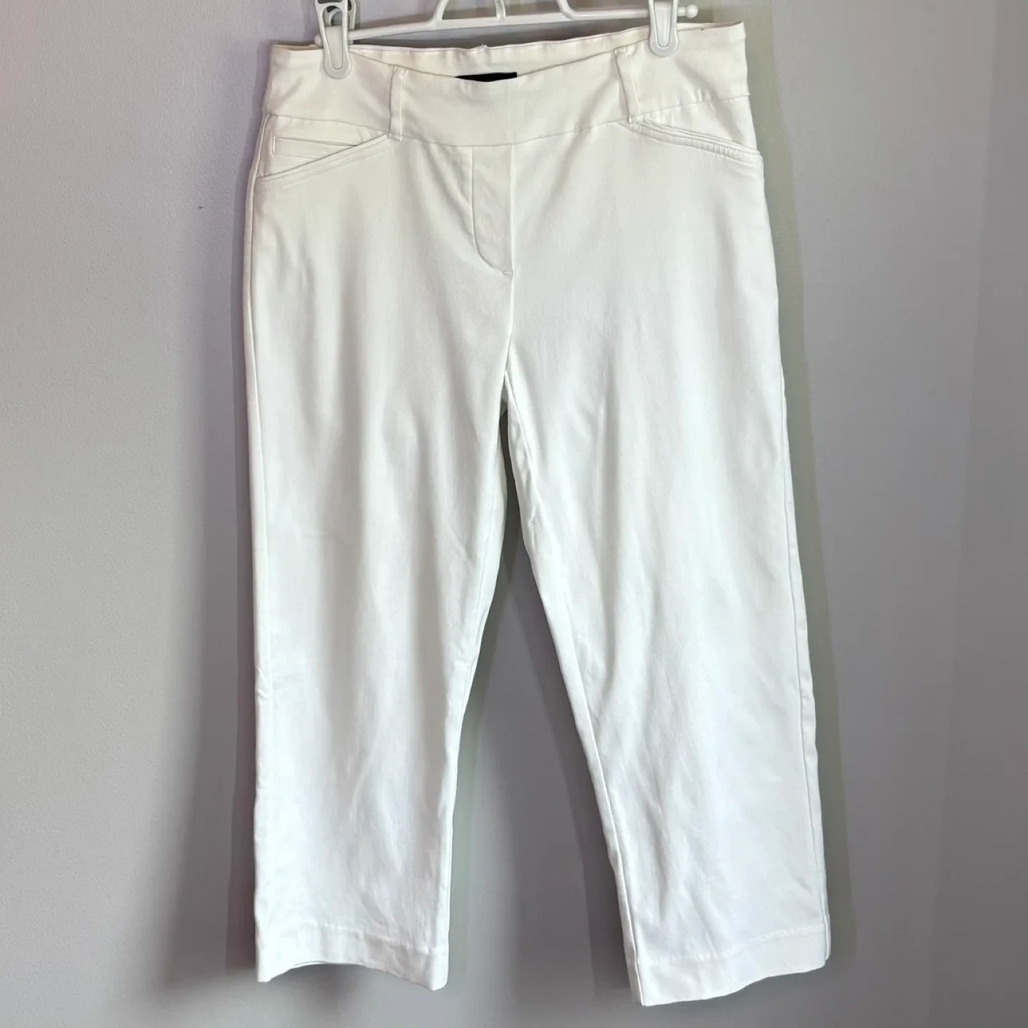 Reitmans Capris Straight Leg Stretch Pull On Cropped Pants Sz 6 thumbnail