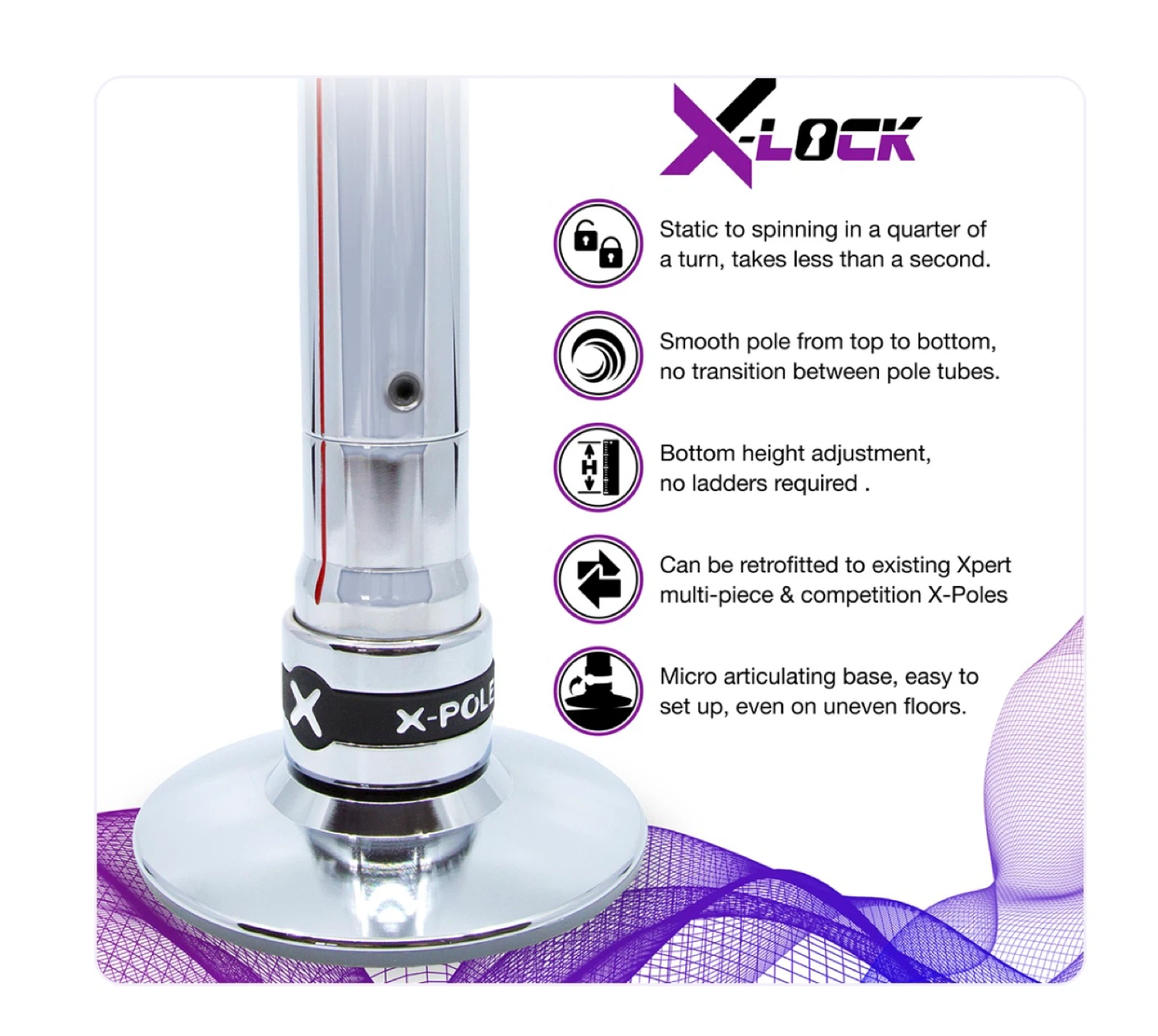 X-Pole Xpert Pro Multi-Piece Competition Pole - photo 2
