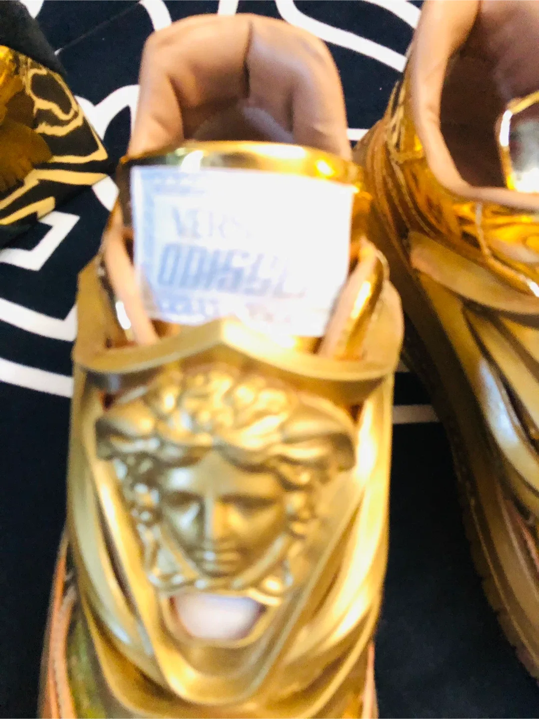 Versace Odissea Gold Sneakers size 8.5 image indicator(2)