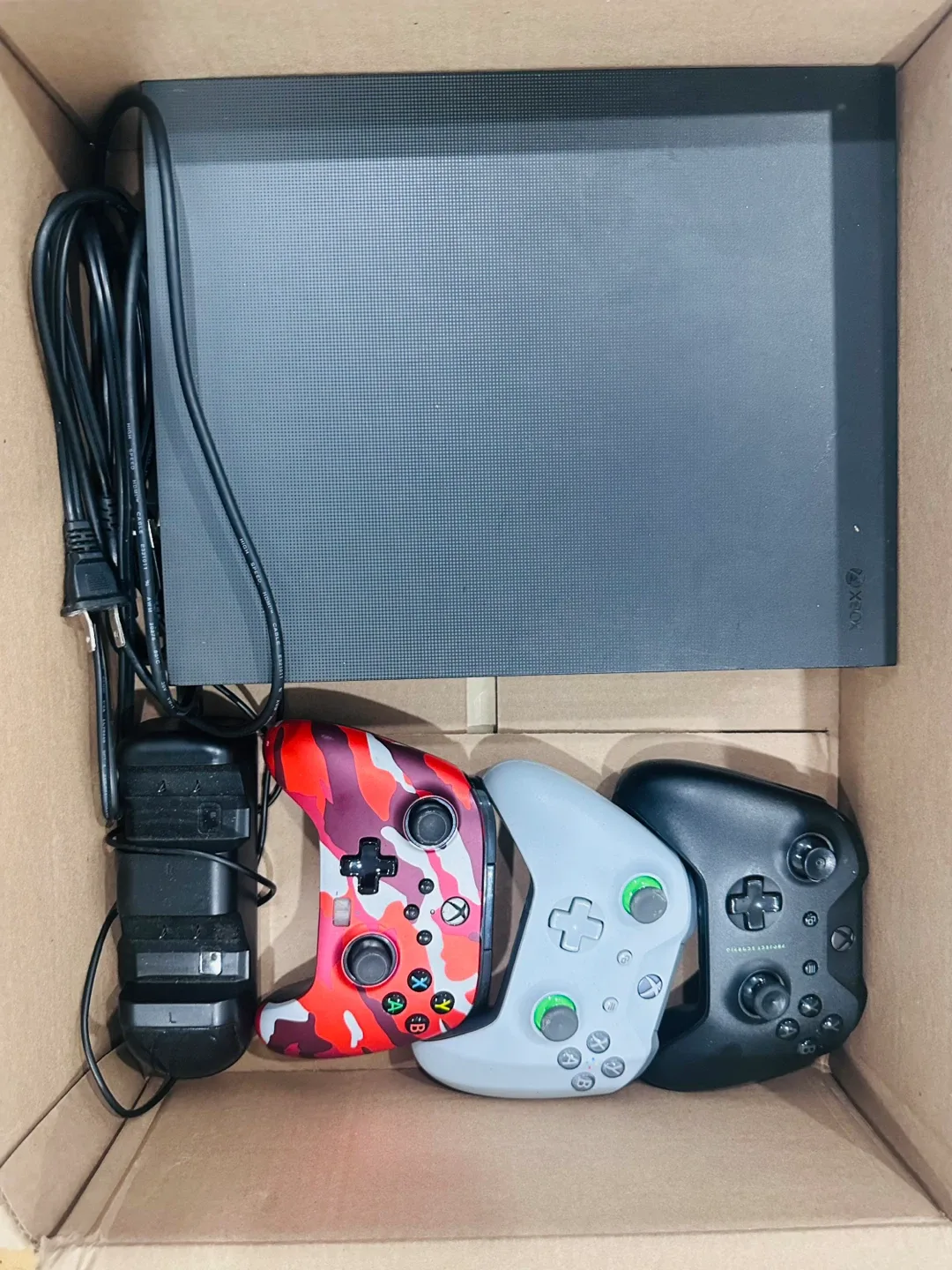 Xbox One x project scoprio edition with Games & Controllers