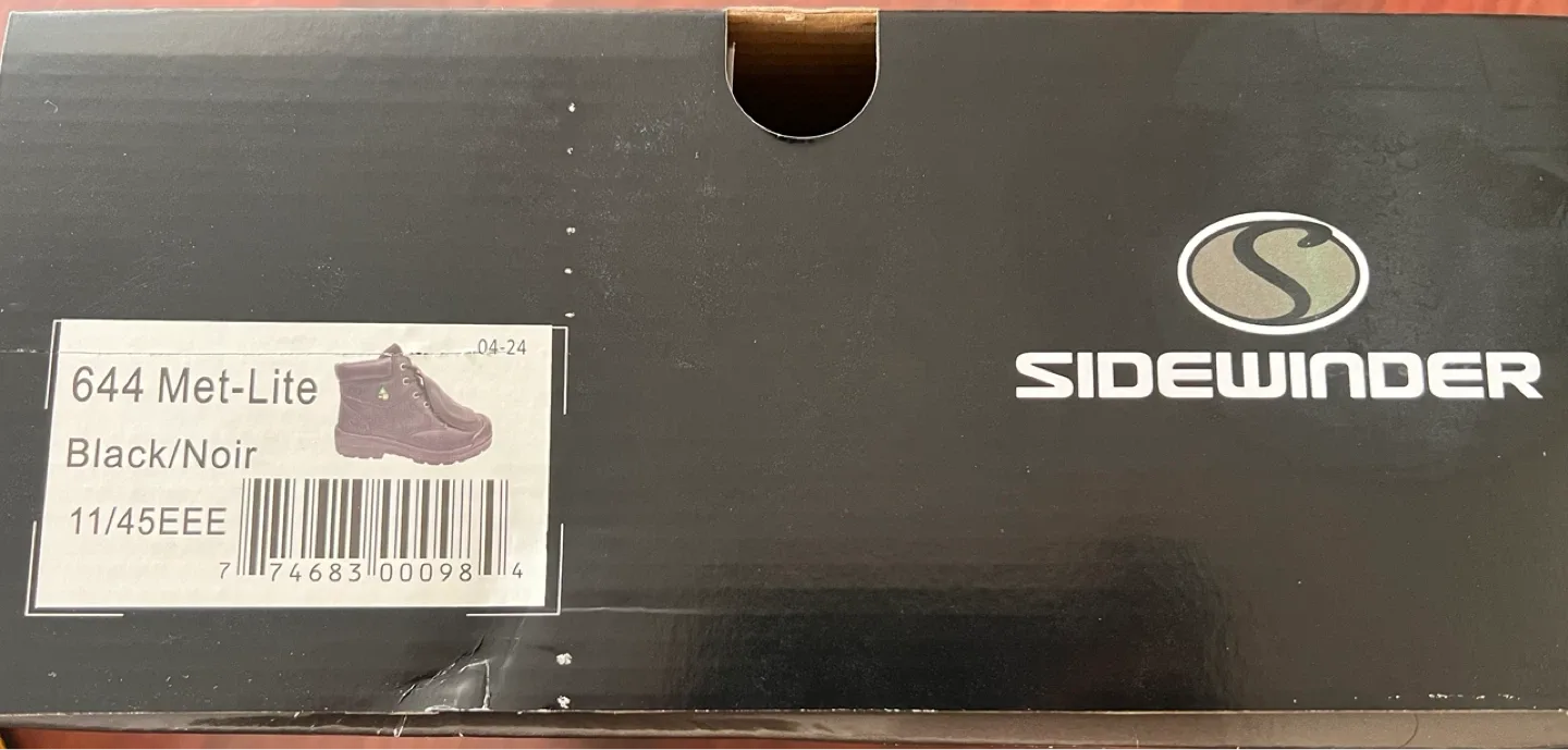 Sidewinder 644 Met-Lite Black Work Boots - Size 11 image indicator(3)