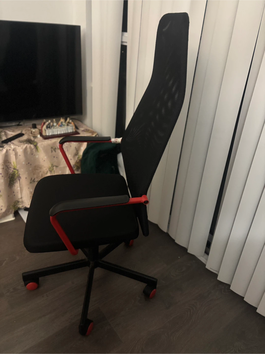 Office Chair - Black with Red Accents - photo 2