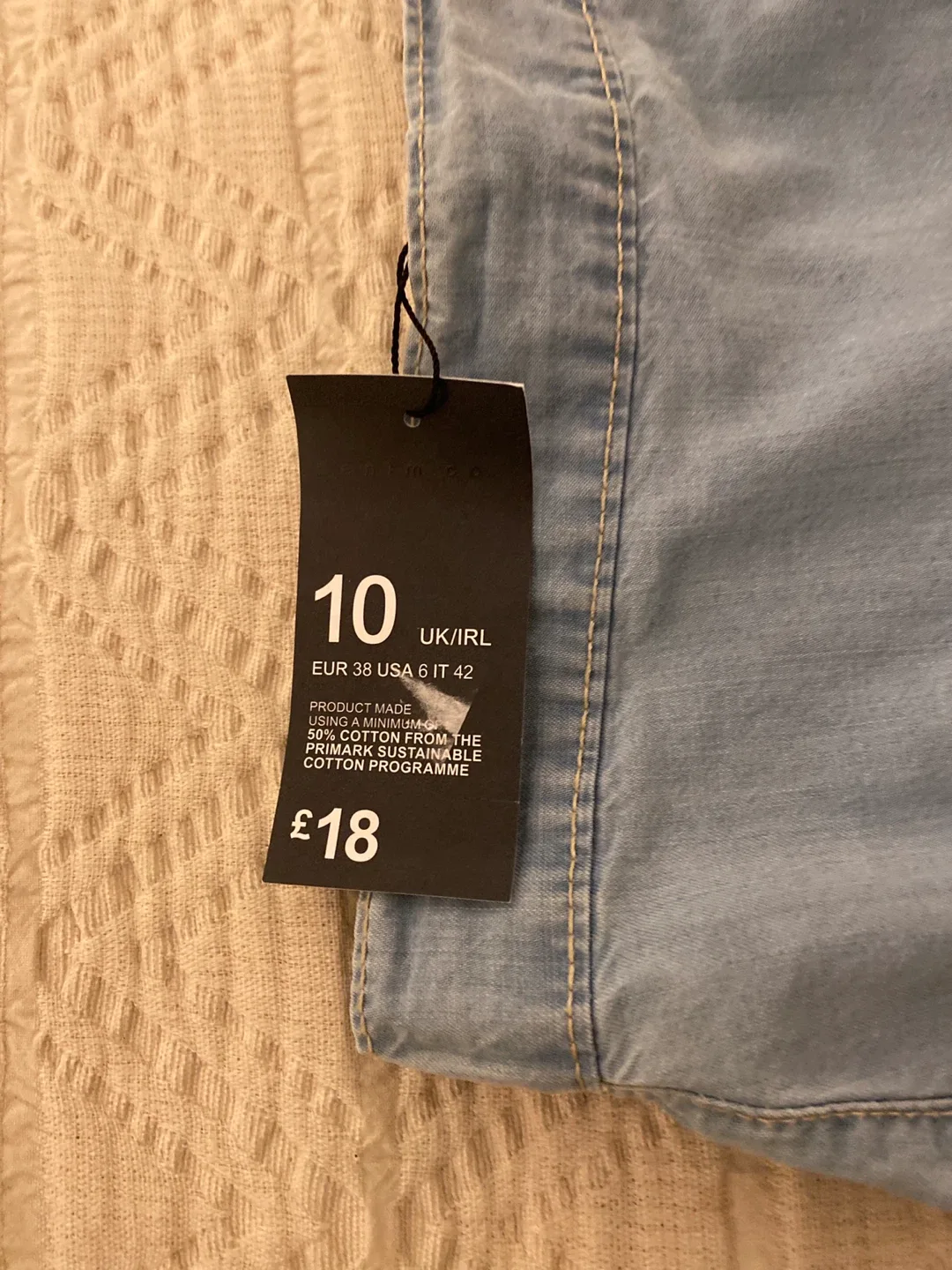 Primark Tiered Denim Skirt - Size 10 image indicator(2)