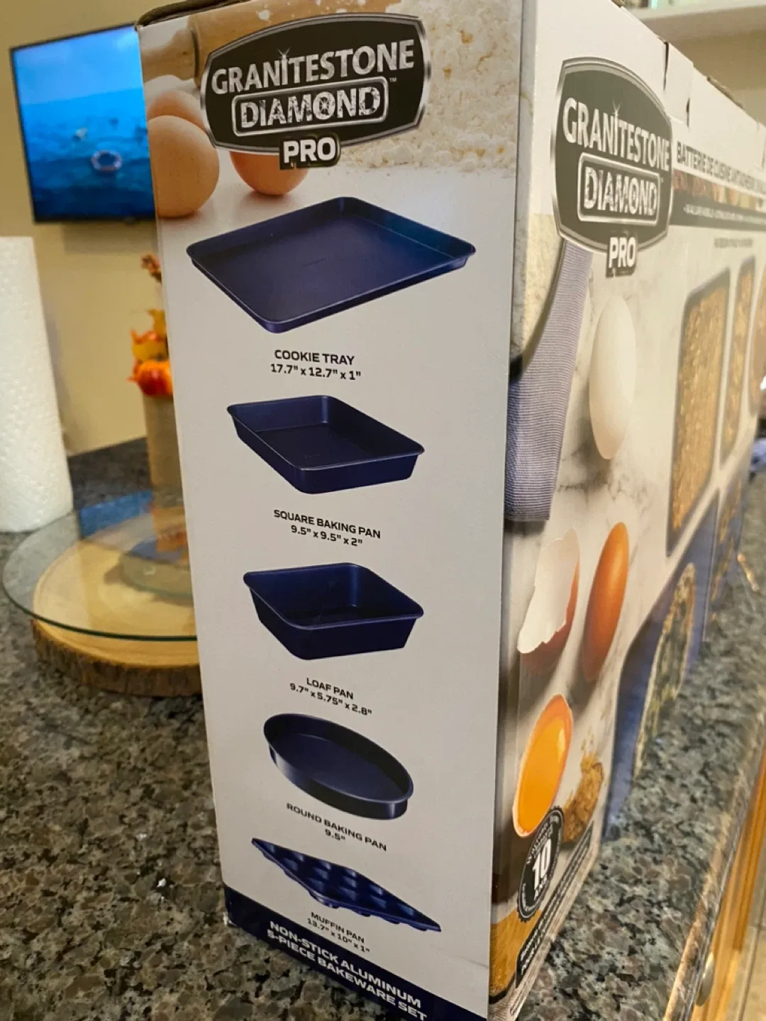 Granitestone Diamond Pro 5-Piece Bakeware Set - NEW! image indicator(2)