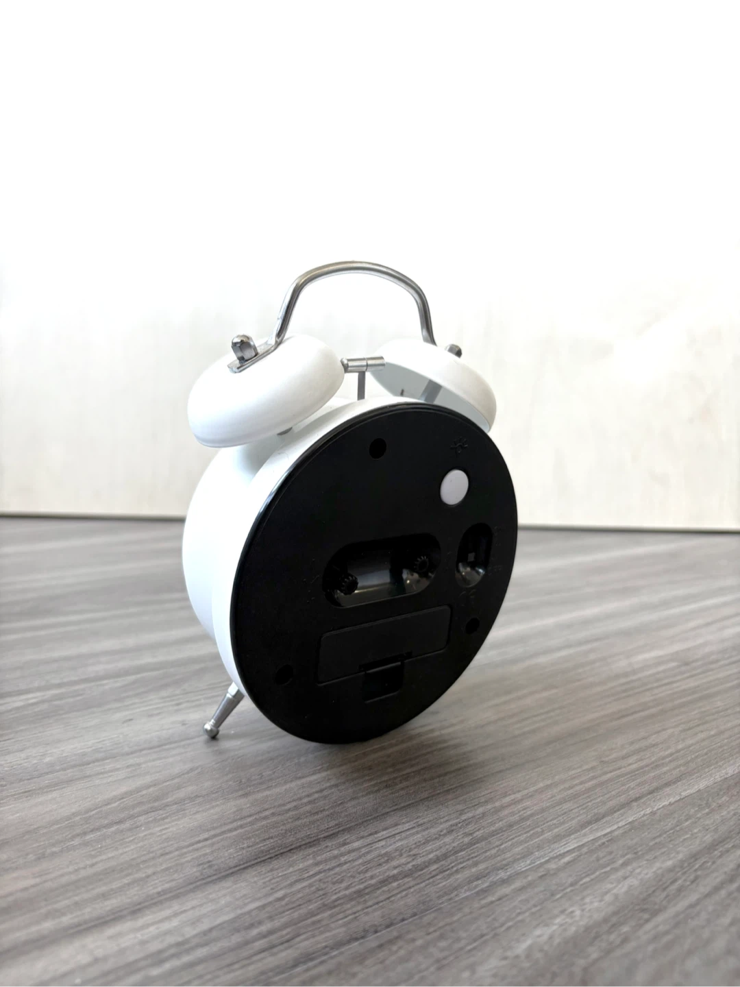White Twin Bell Alarm Clock - photo 2