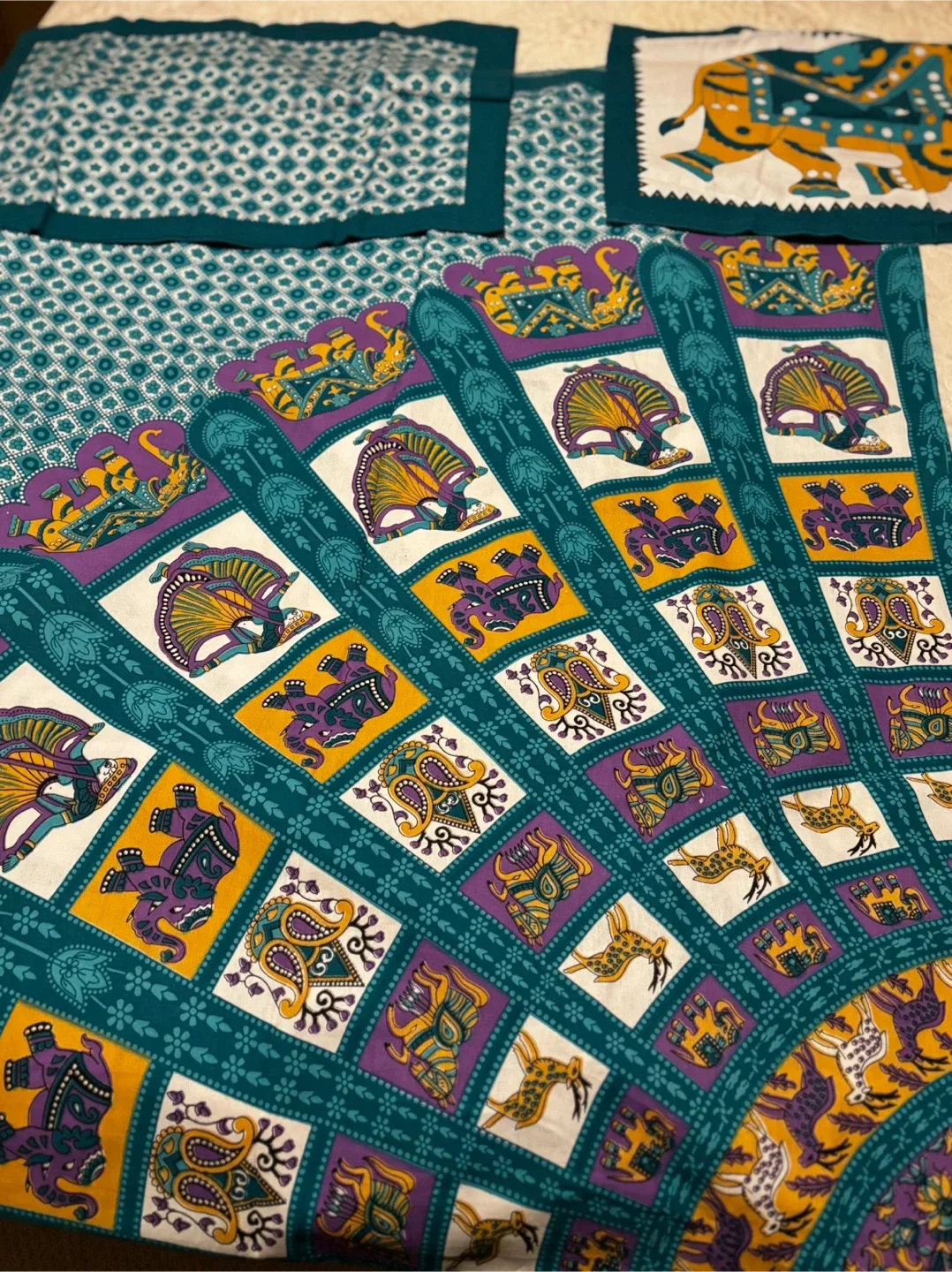 Teal & Multi-Colour Bedding Set image indicator(3)