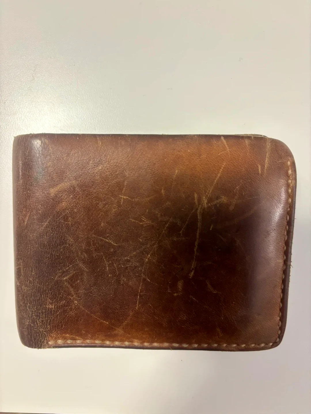 Leather Bifold Wallet - Brown thumbnail
