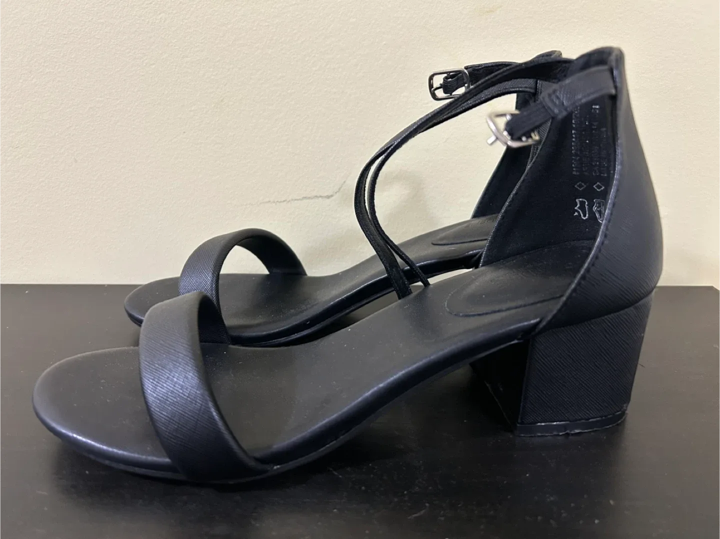 Black Strap Heel