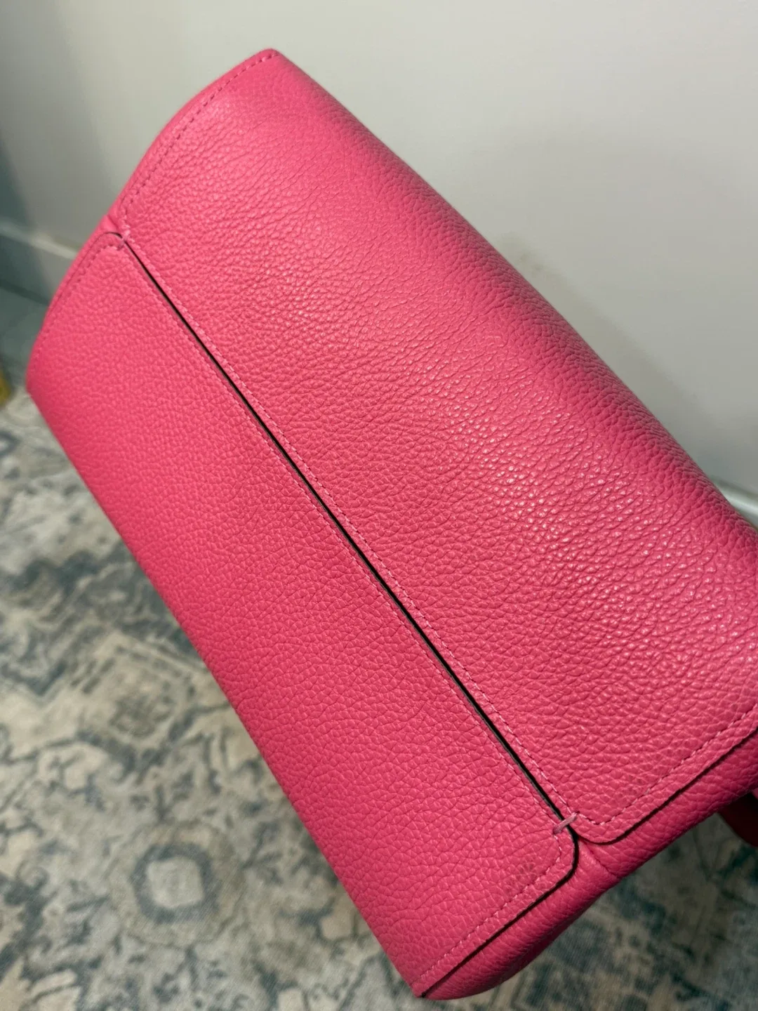 Coach Pink Leather Bucket Bag image indicator(3)