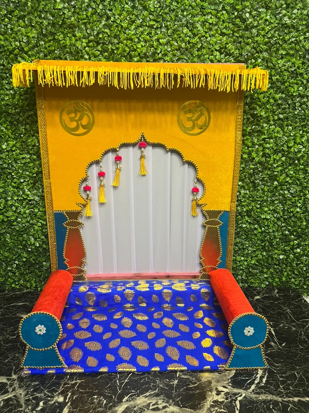 Decorative Hindu Pooja backdrop thumbnail