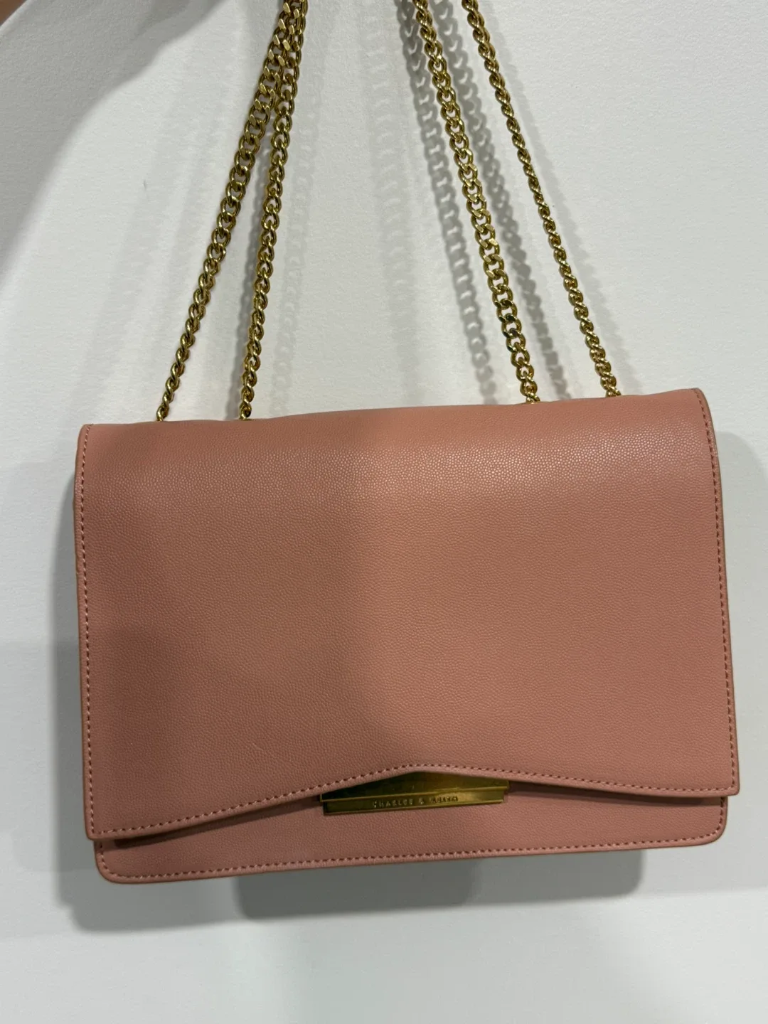 Charles & Keith Pink Chain Bag image indicator(10)