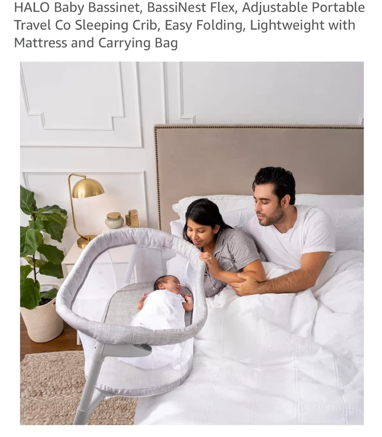 HALO BassiNest Flex Portable Co Sleeping Crib