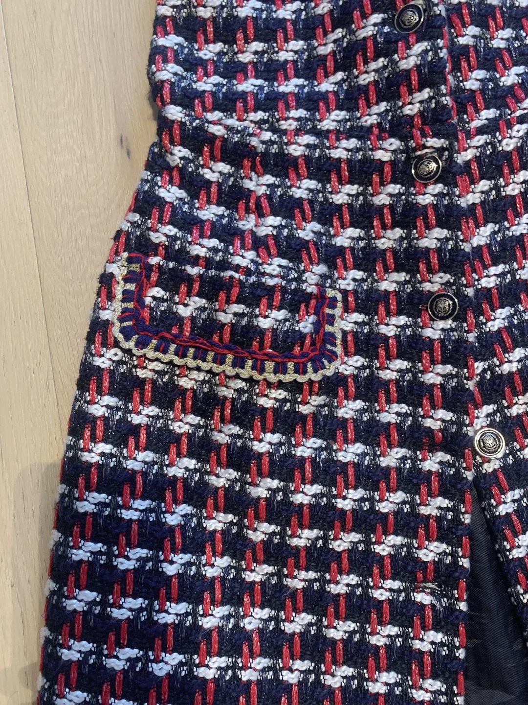 Zara Basic Tweed Vest Dress image indicator(4)