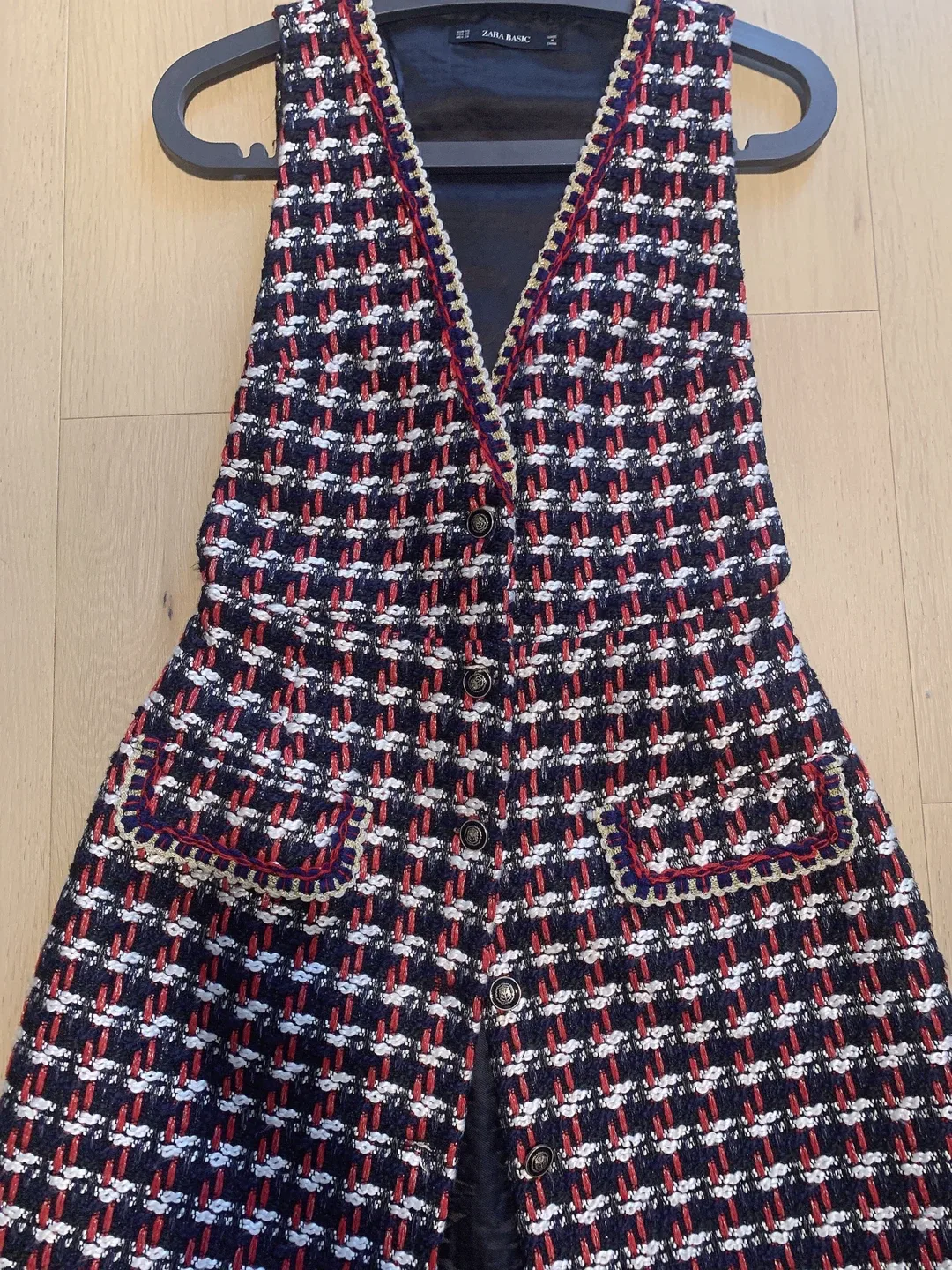 Zara Basic Tweed Vest Dress image indicator(2)