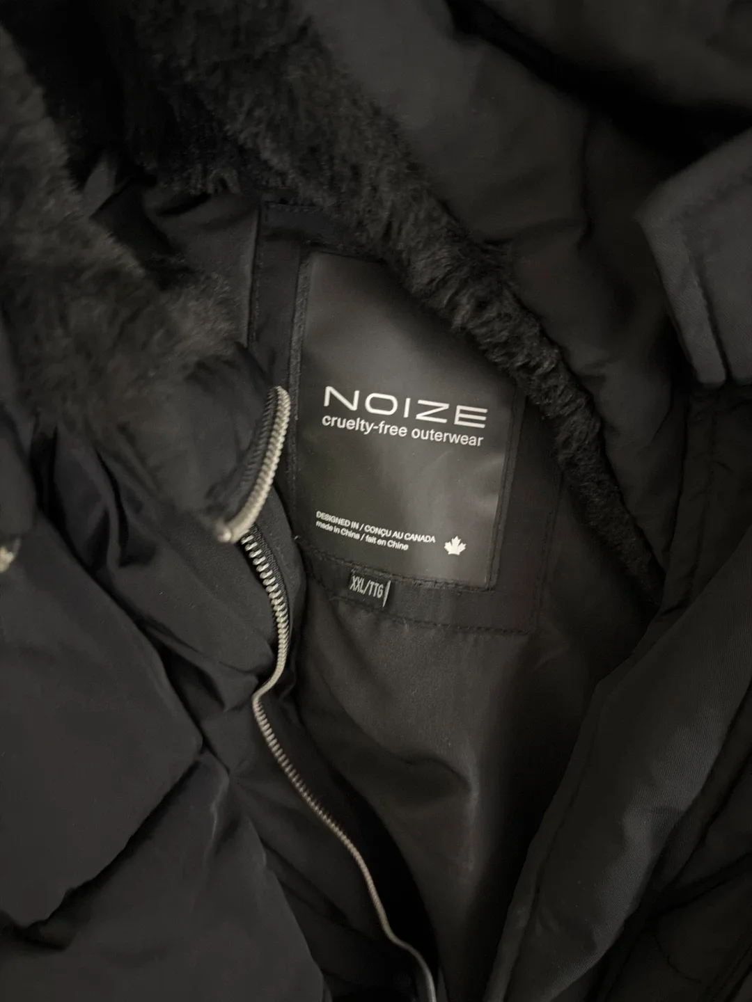 Men’s Noize Black Cruelty-Free Outerwear XXL image indicator(2)