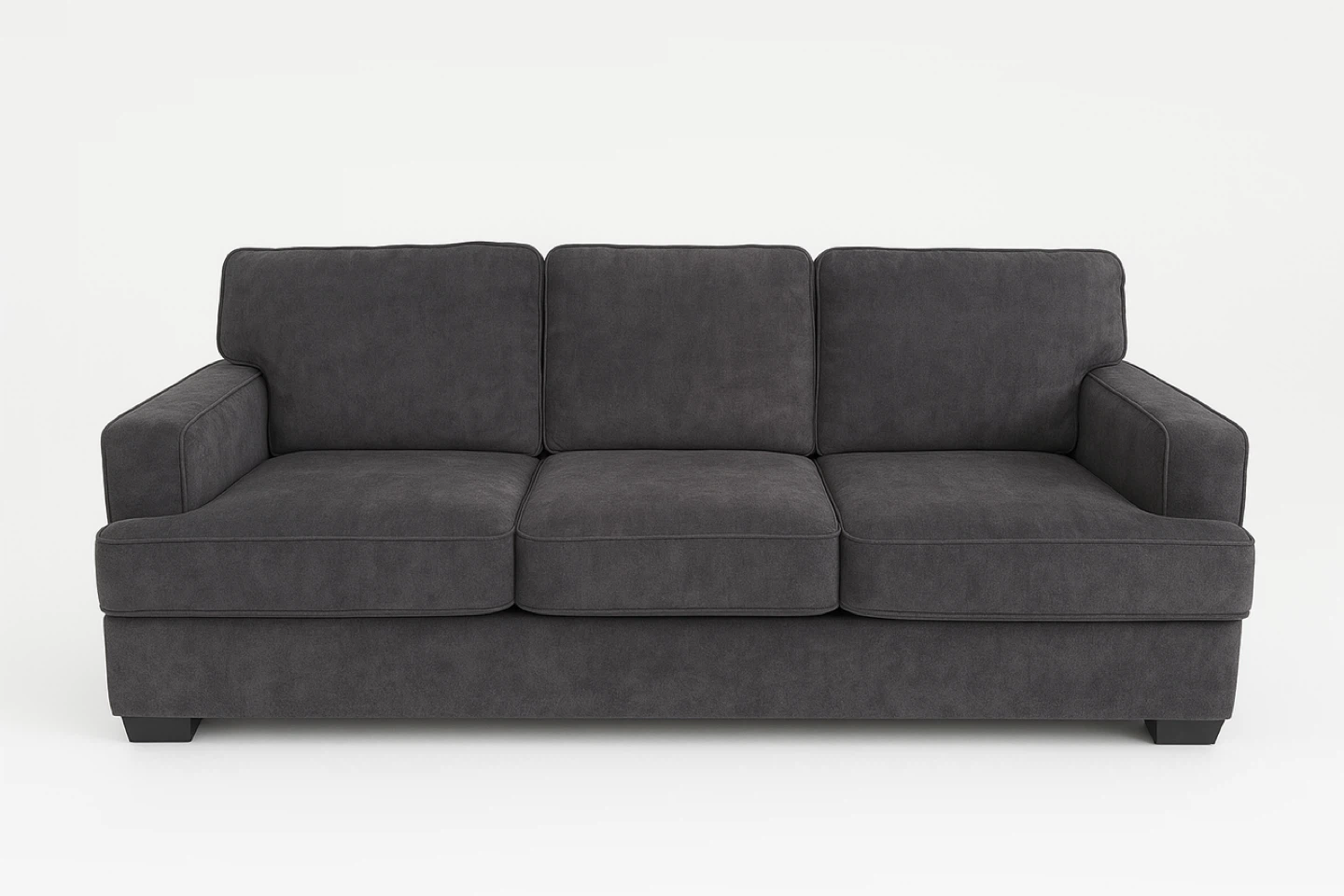 Dark Grey Three-Seat Sofa